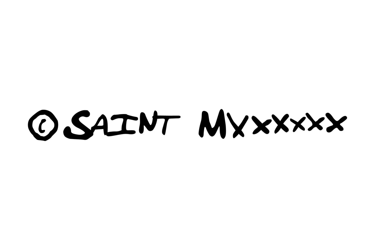 Logo of SAINT Mxxxxxx, representing luxury streetwear brand in Hong Kong.