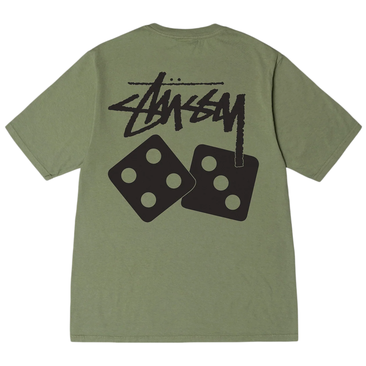 Stussy Dice Pigment Dyed Tee - Artichoke