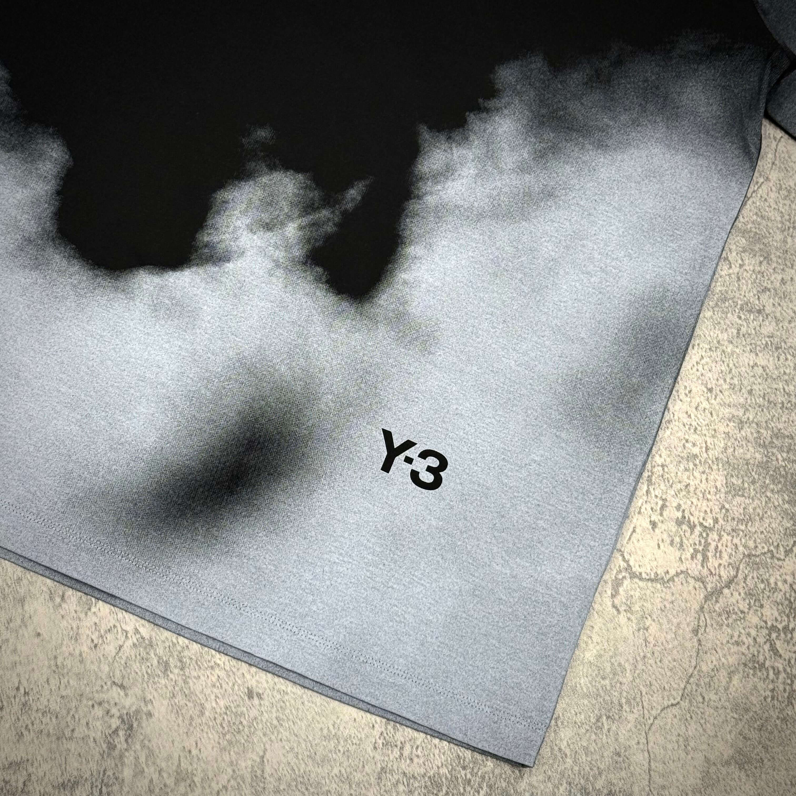 Y-3 x Mercedes AMG Petronas F1 Tour Tee featuring a stylish black and gray design with Y-3 logo