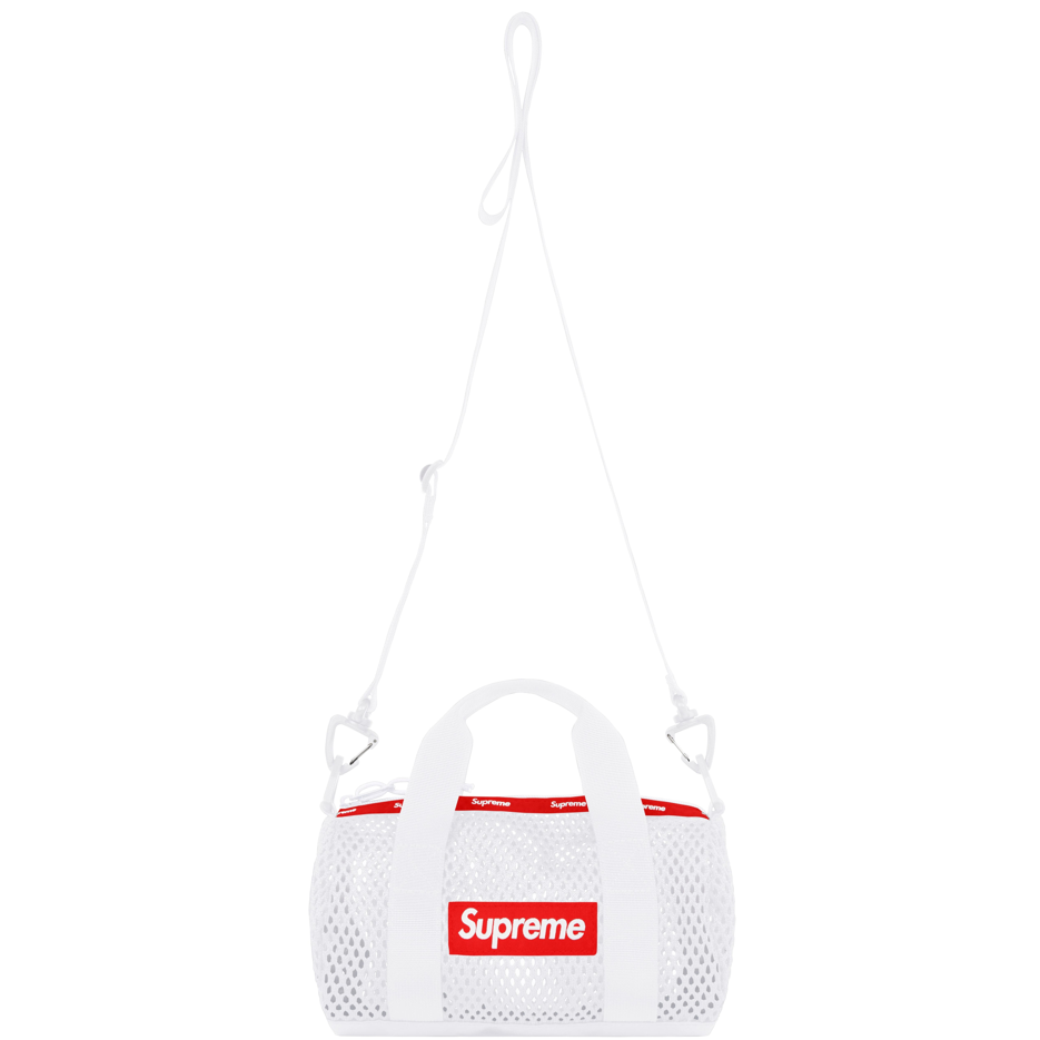 Supreme Mesh Mini Duffle Bag White