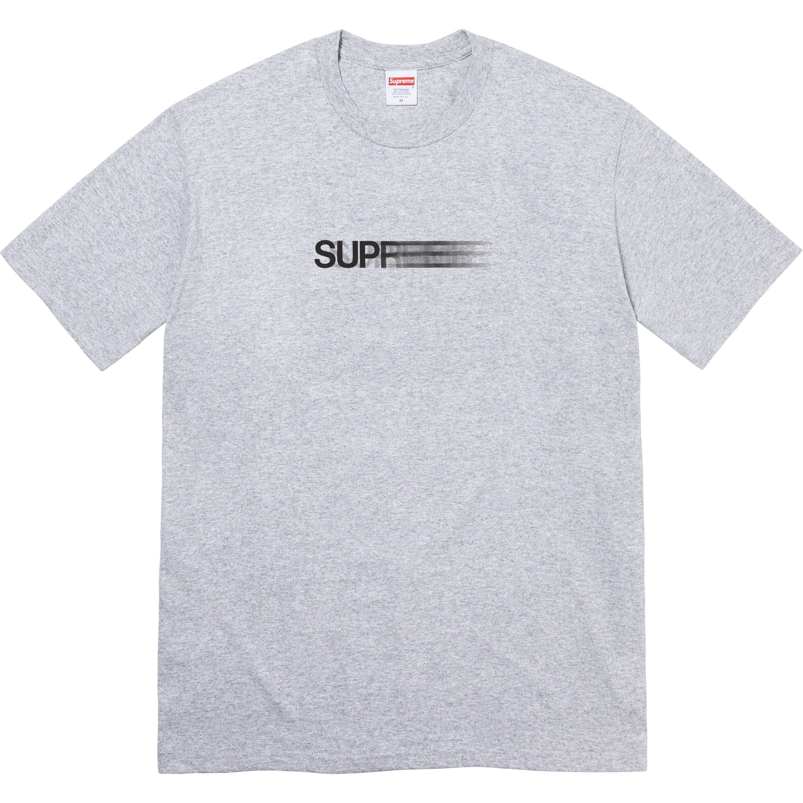 Supreme Motion Logo Tee SS23 Heather Grey In stock