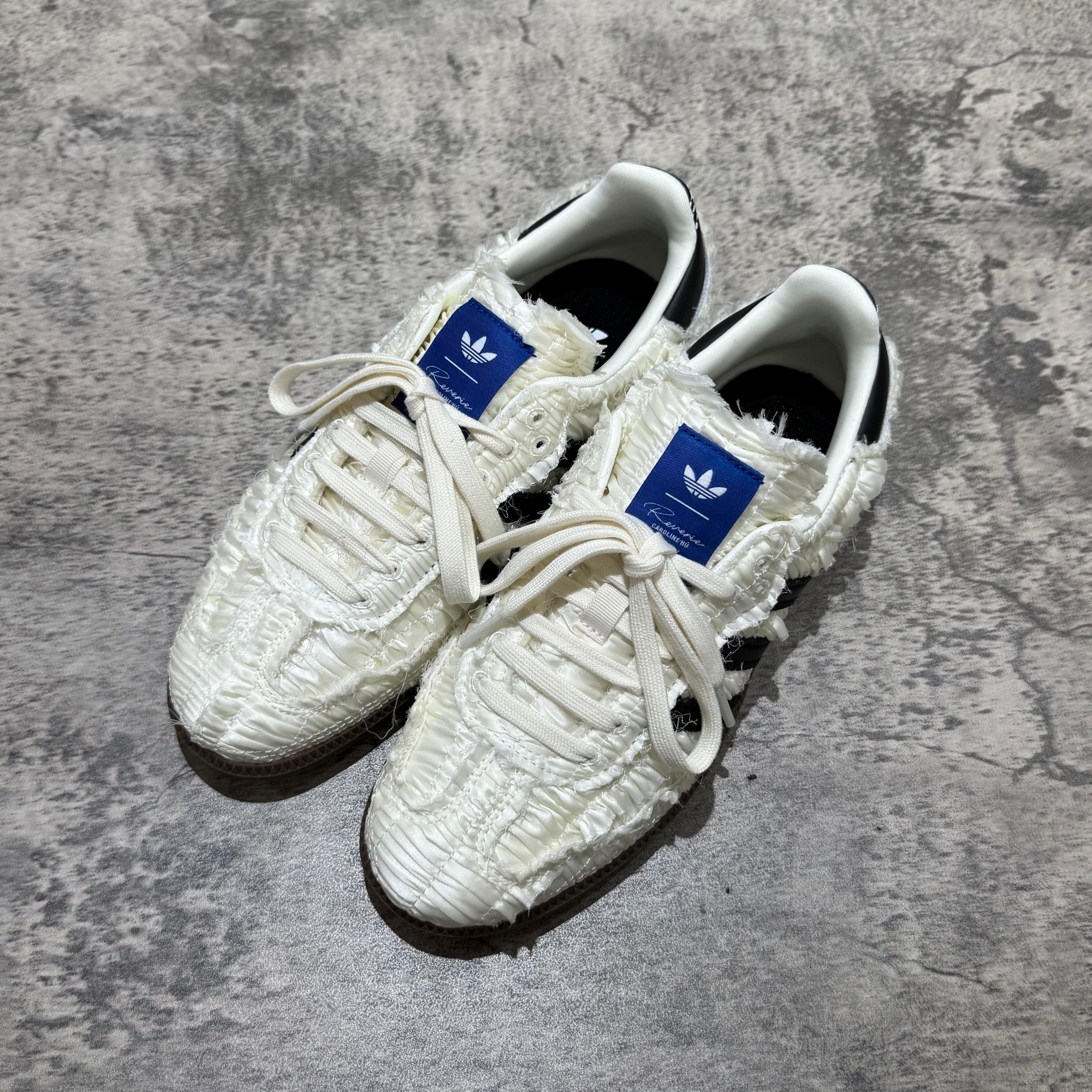 Reverie by Caroline Hu x Adidas Originals Samba OG - White Silk