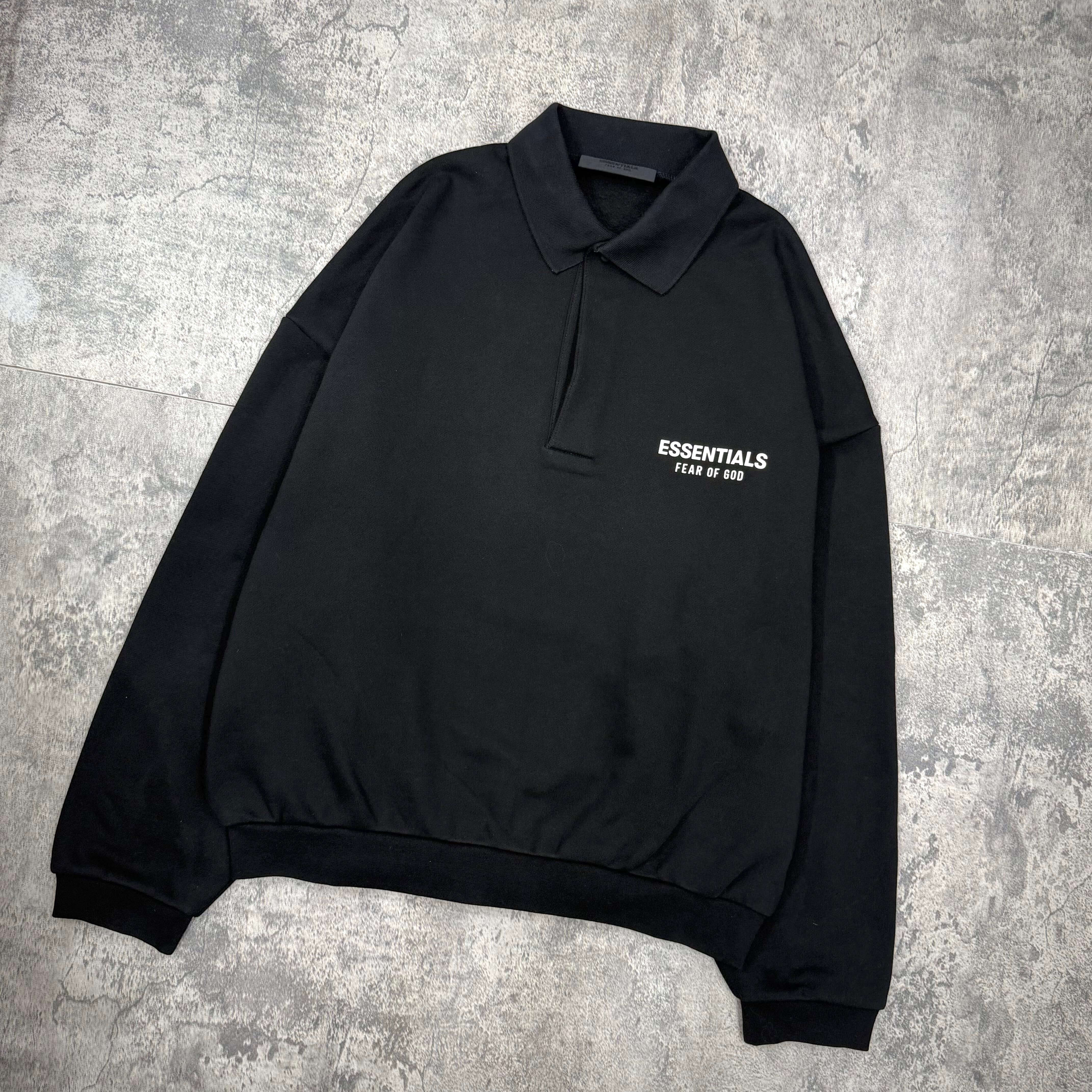 現貨 FOG Essentials Fleece Polo FW24 - Jet Black