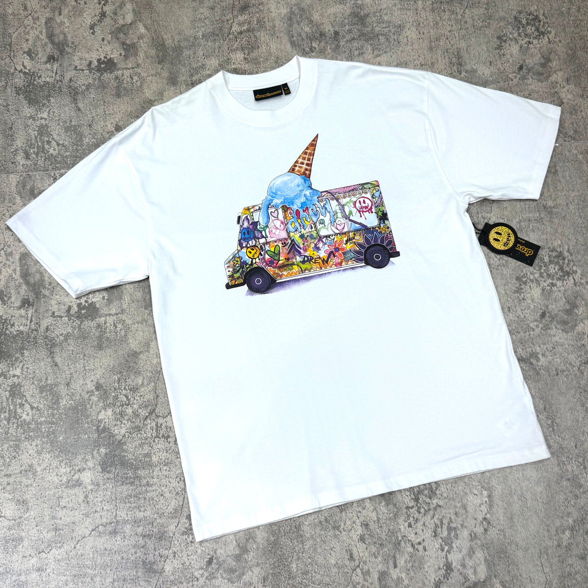 Drew House Ice Cream Truck SS Tee - White