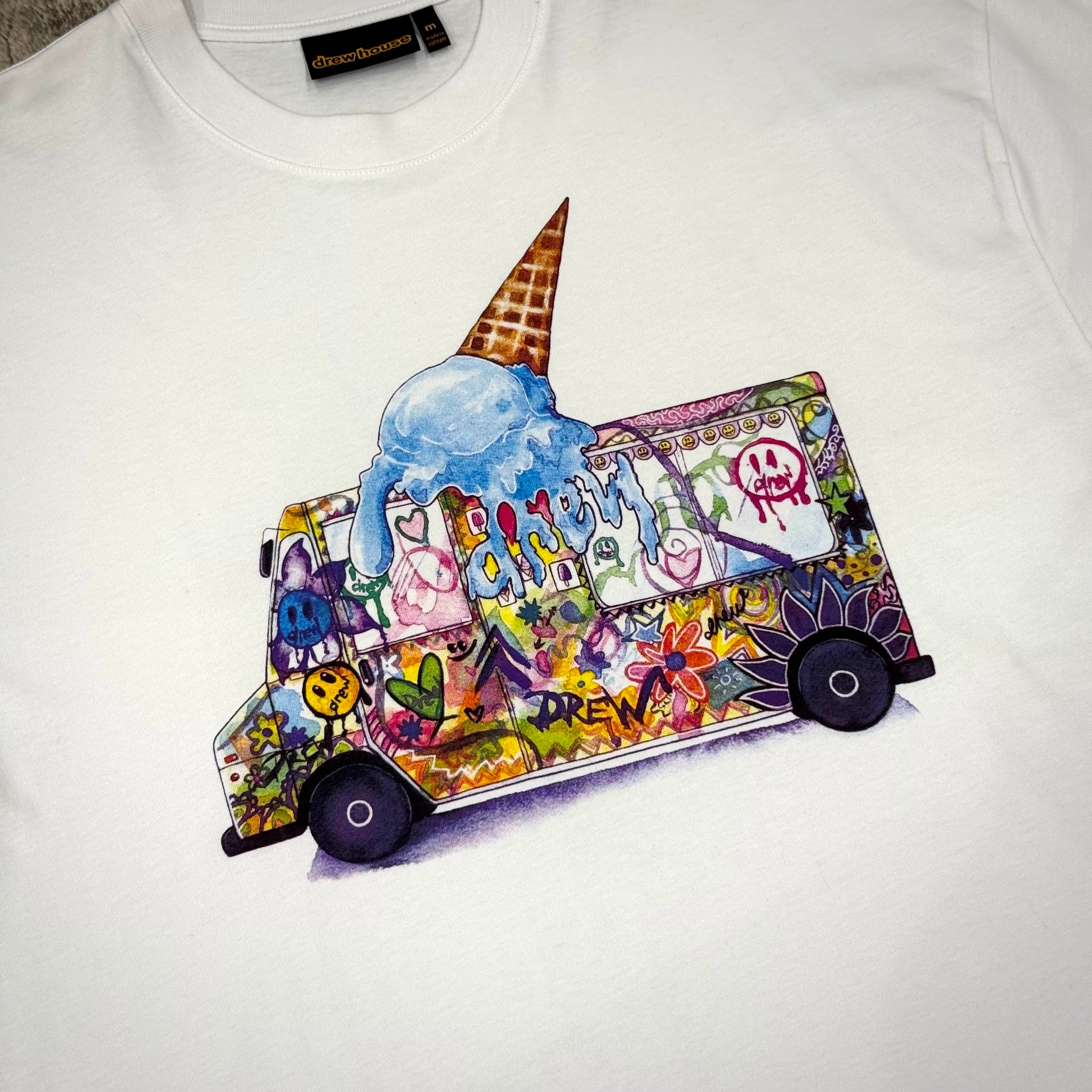 Drew House Ice Cream Truck SS Tee - White