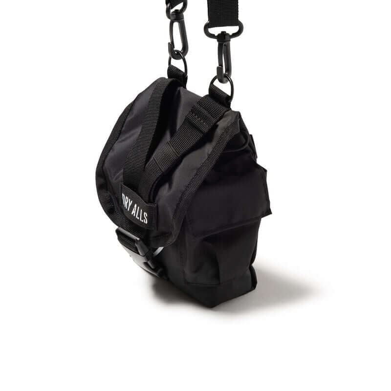 Human Made Military Multi Pouch HM32GD009 in black with adjustable strap and clip.