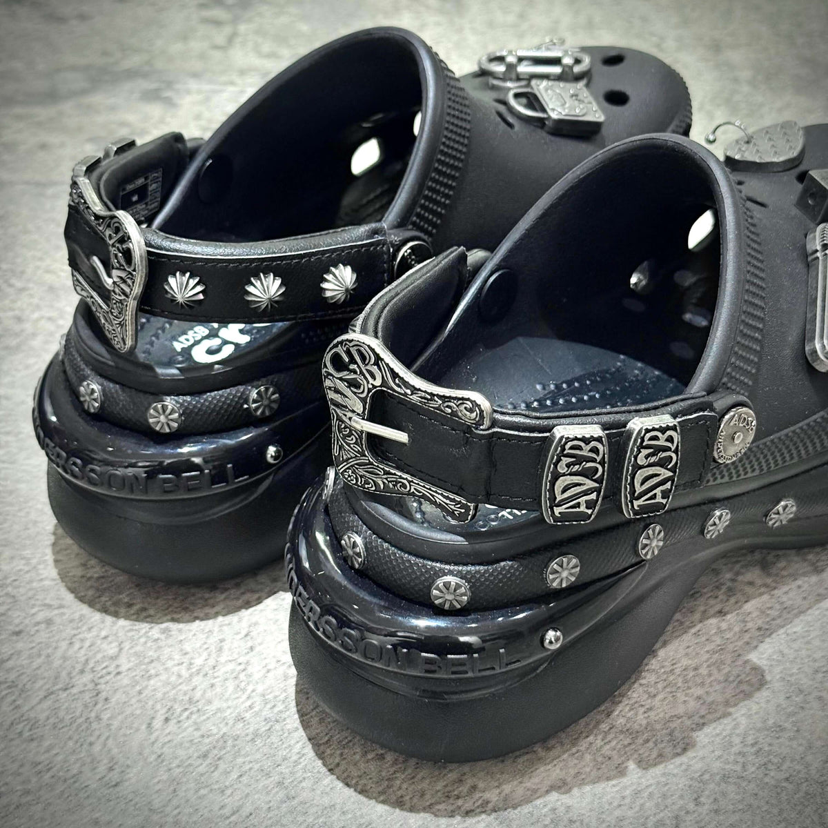 ANDERSSON BELL x Crocs Bae Clog featuring unique design and decorative elements.