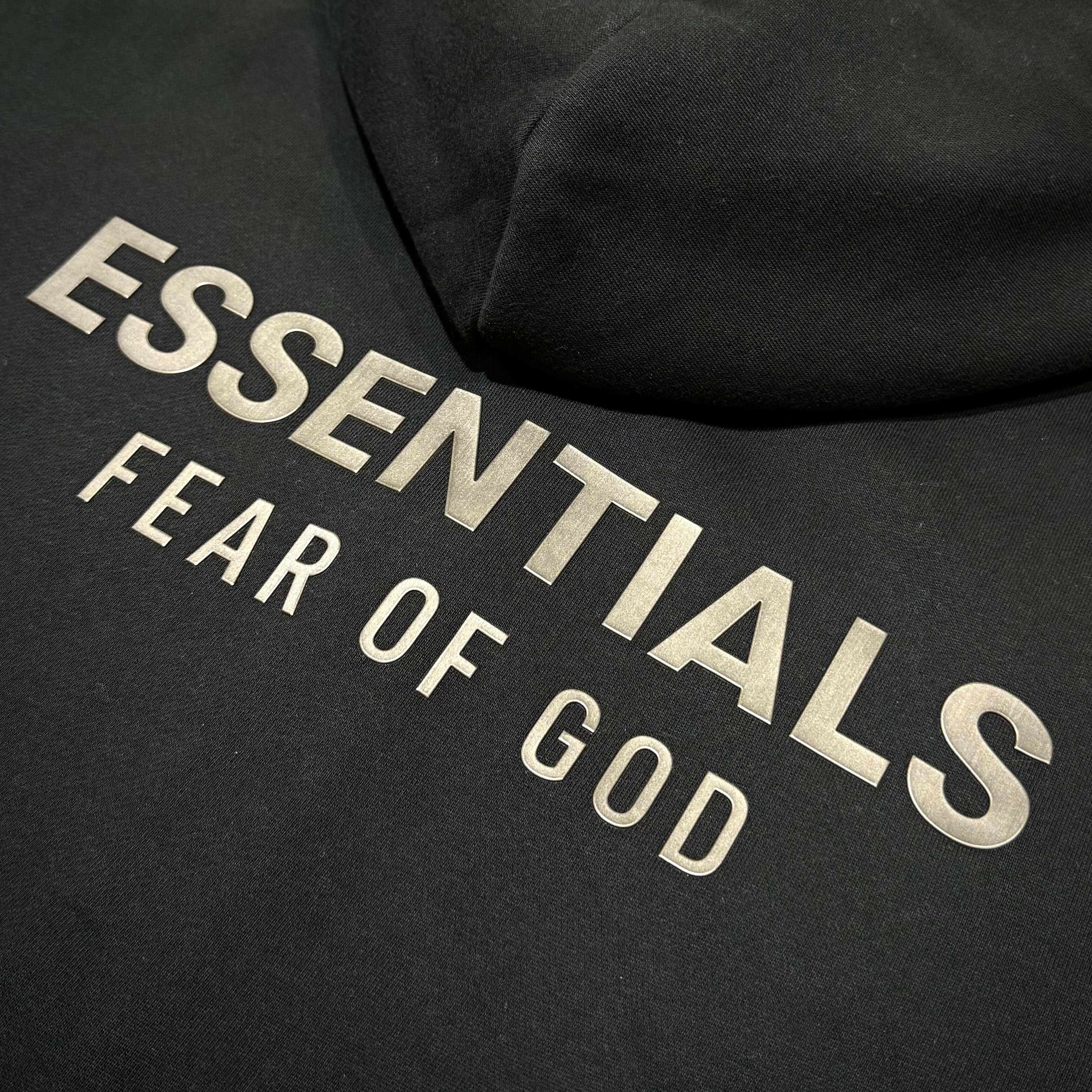 FOG Essentials Classic Fit Fleece Zip Up FW25 jet black logo