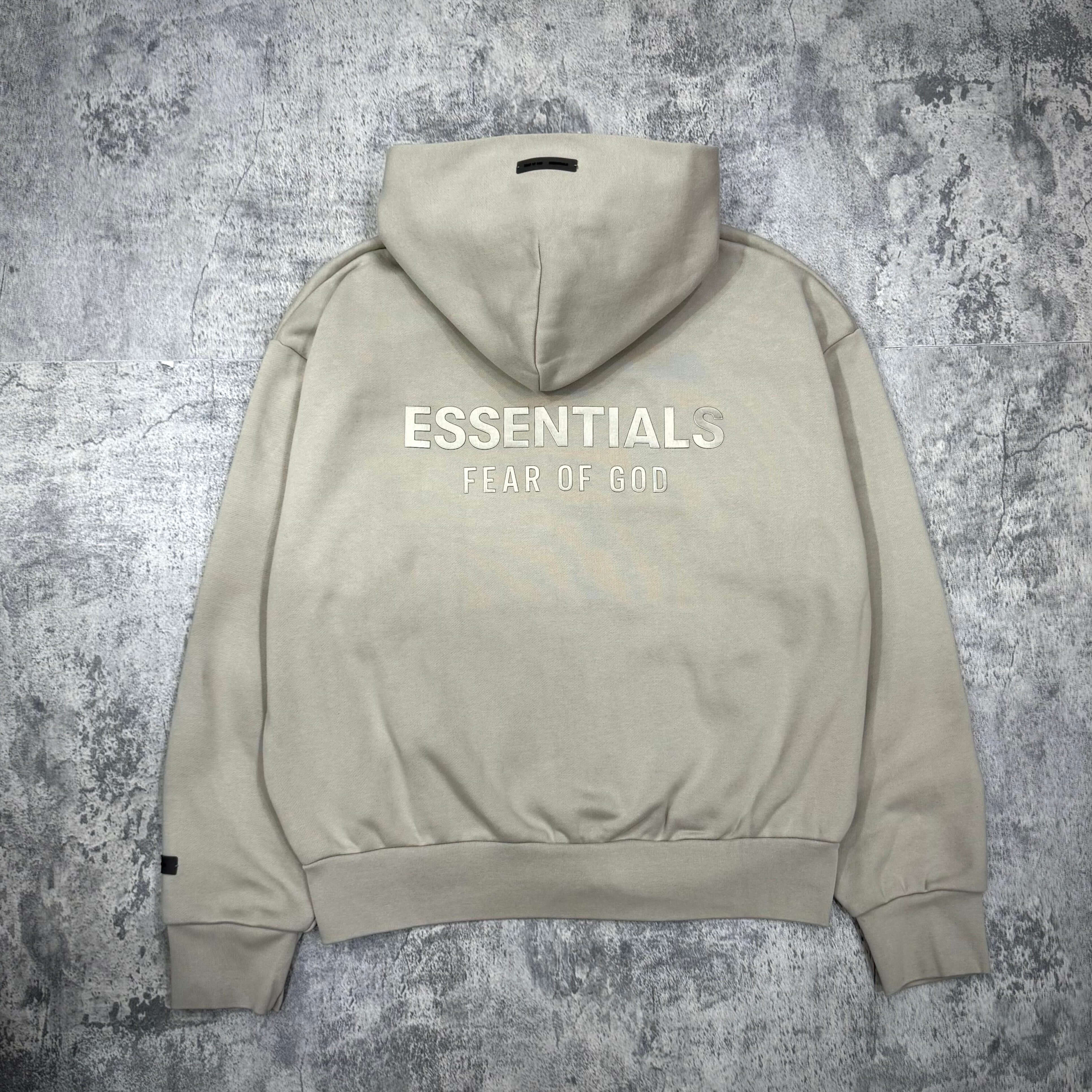 FOG Essentials Classic Fit Fleece Zip Up FW25 timber back