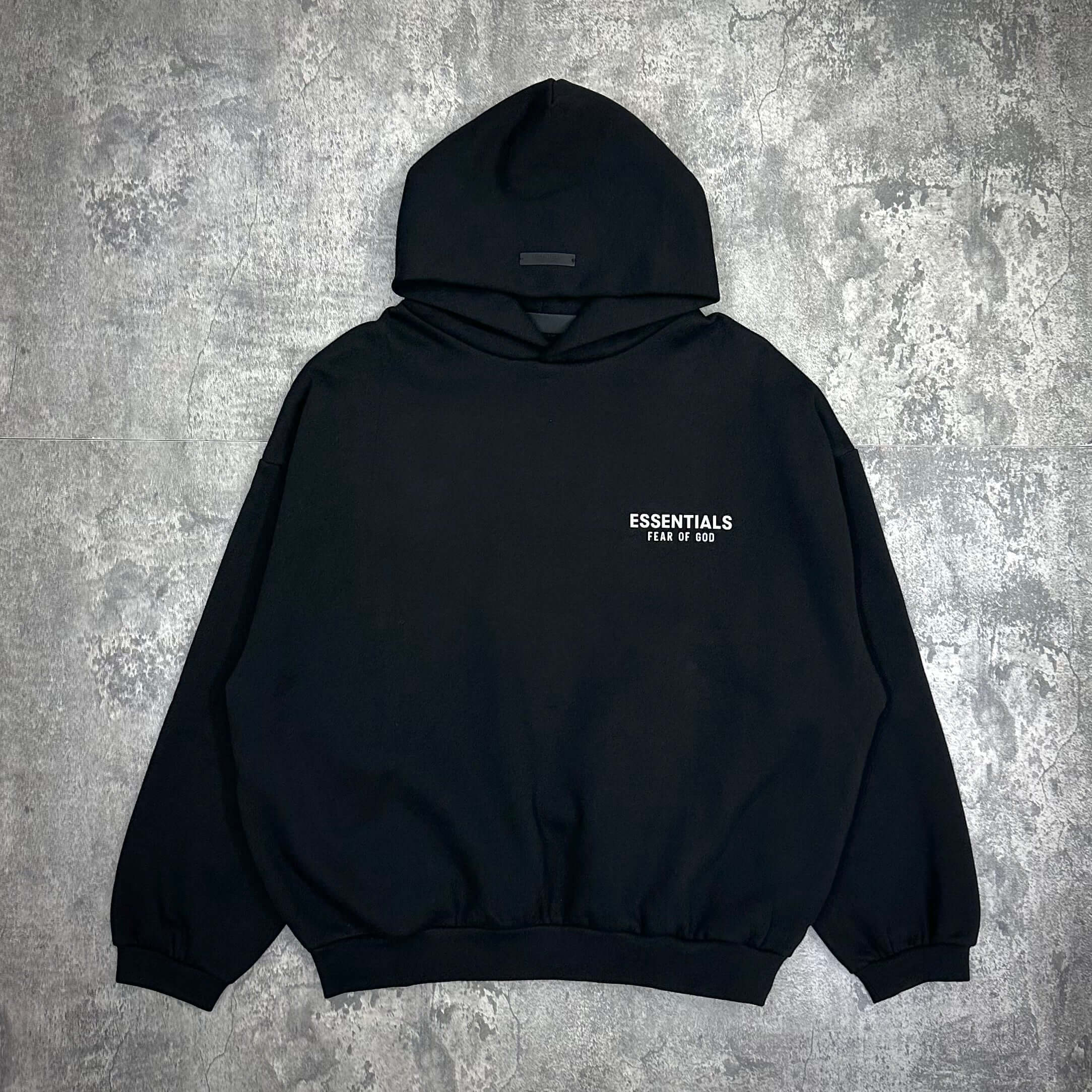FOG Essentials Fleece Hoodie FW24 - Jet Black BACK