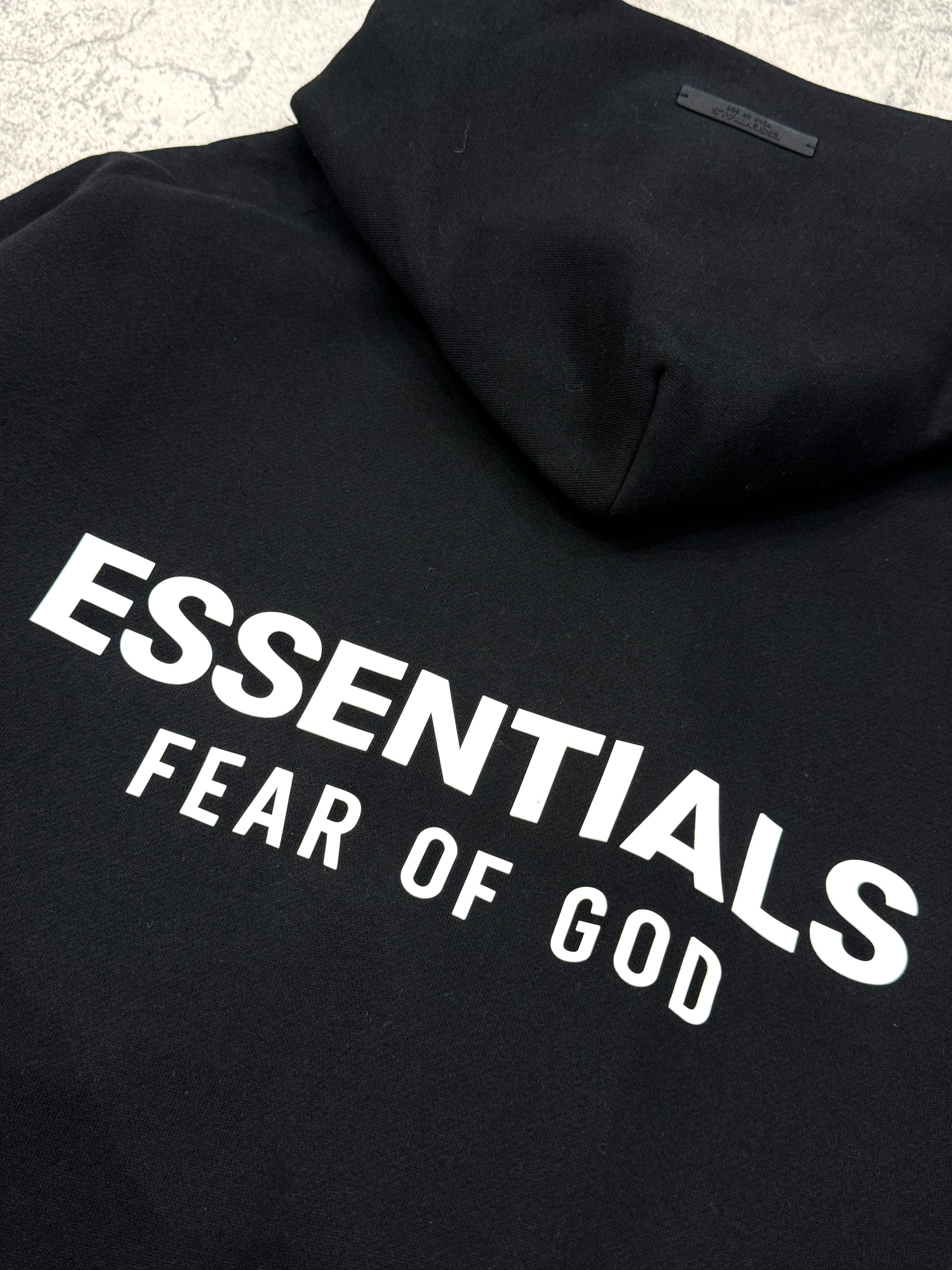 FOG Essentials Fleece Hoodie FW25 - Jet Black back