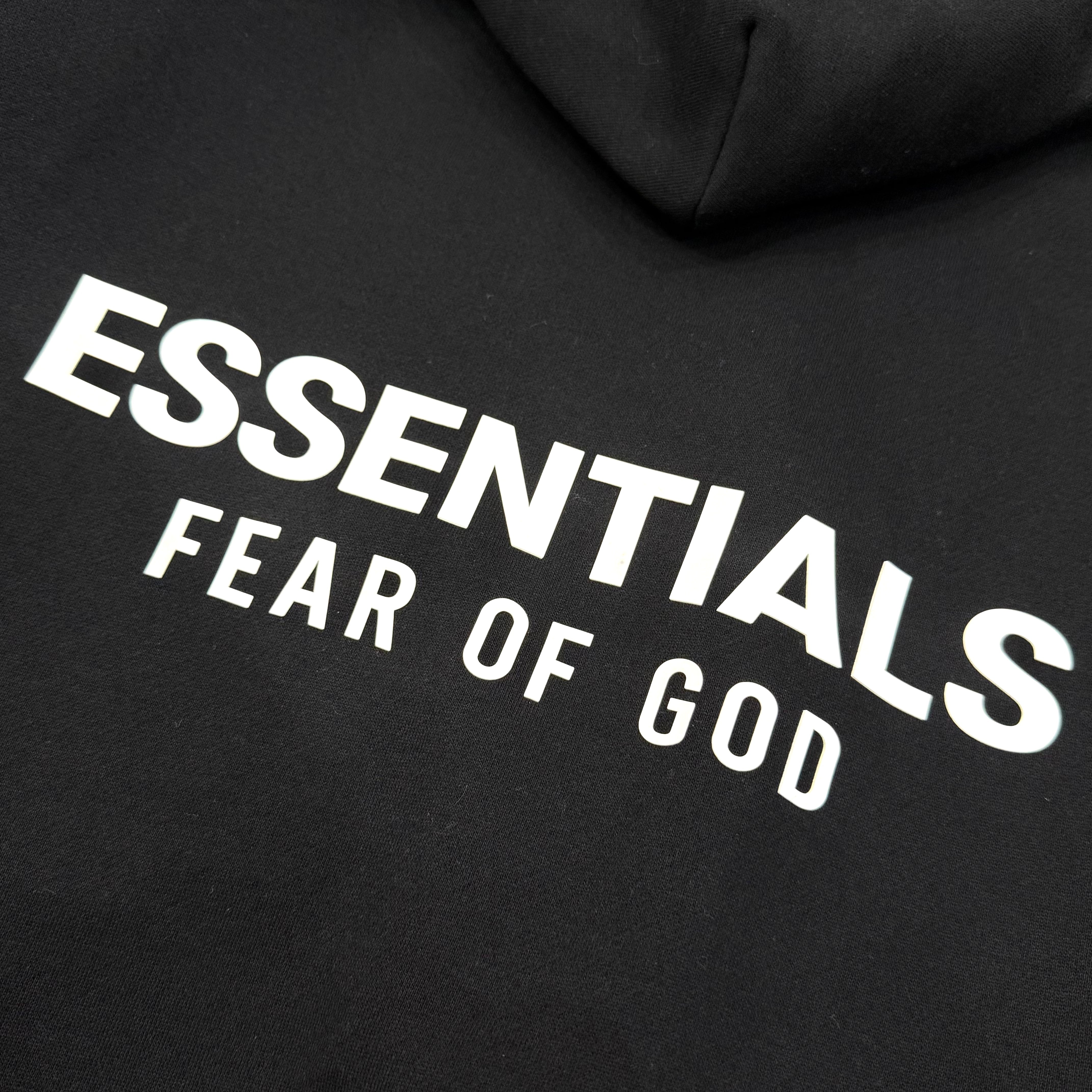 FOG Essentials Fleece Hoodie FW25 - Jet Black logo