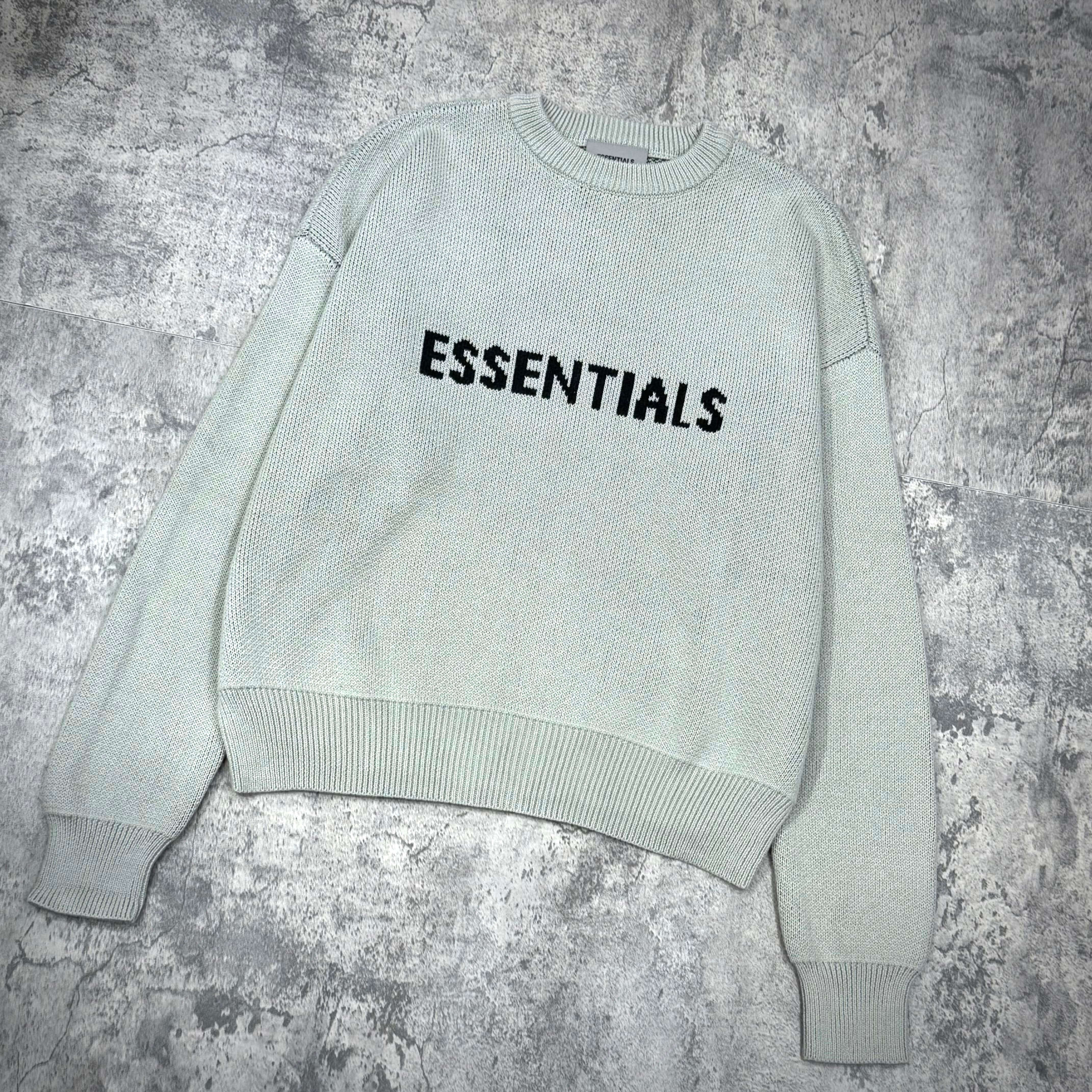 FOG Essentials Knit Logo Sweater FW21 - Concrete