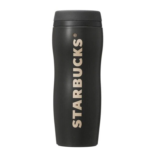 FRGMT MYST x STARBUCKS Curved Stainless Bottle in black with logo, 335ml pre-order option available.