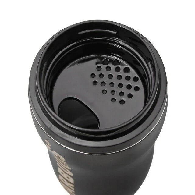 Inside view of the FRGMT MYST x STARBUCKS Curved Stainless Bottle showcasing the lid design and opening.