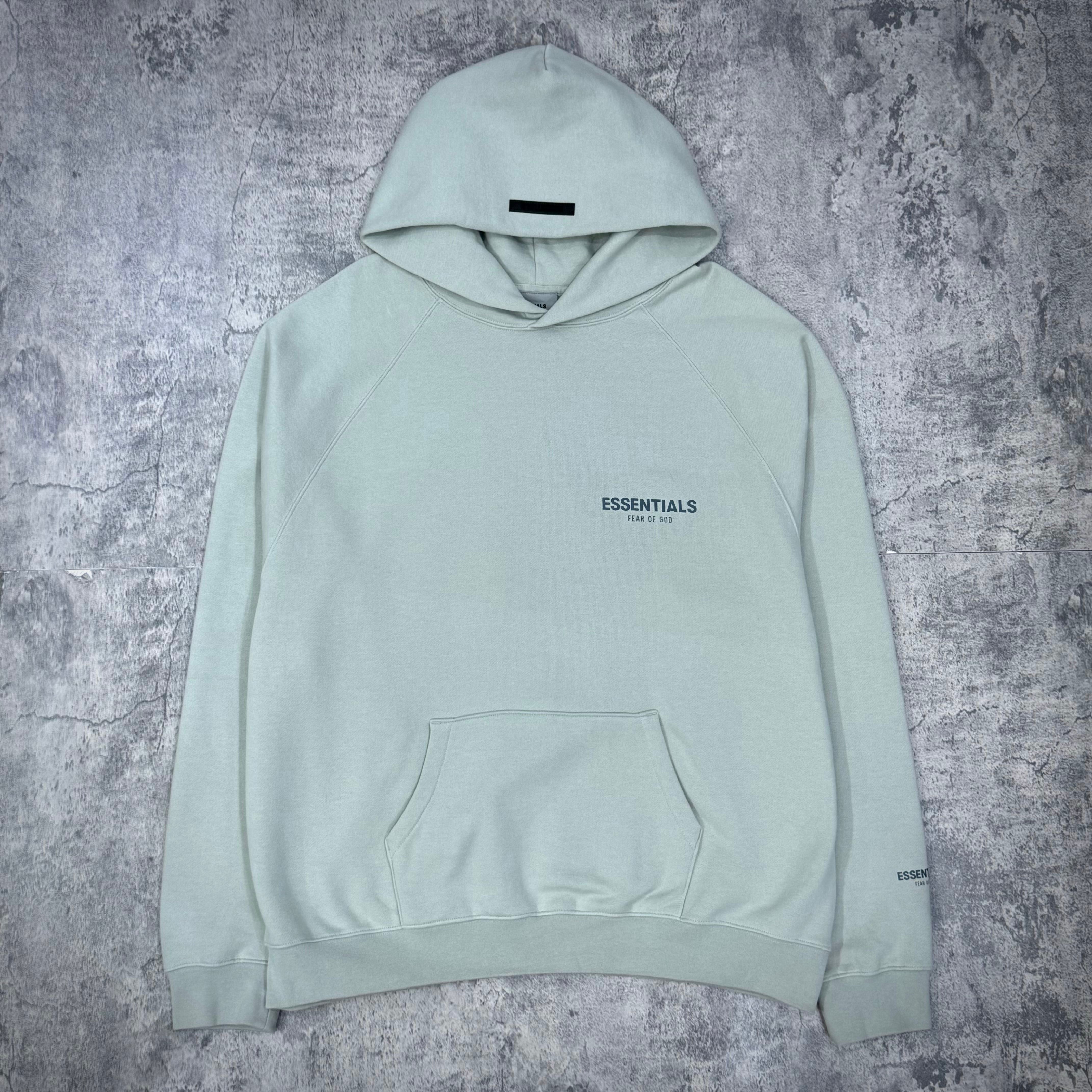 Fear of God Essentials Core Logo Hoodie FW21 - Concrete