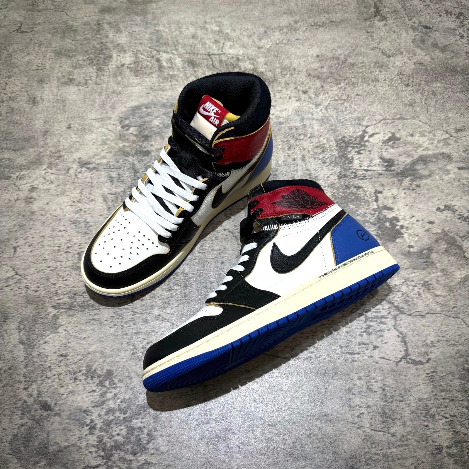 Fragment x Union x Air Jordan 1 High - Black & Varsity Red