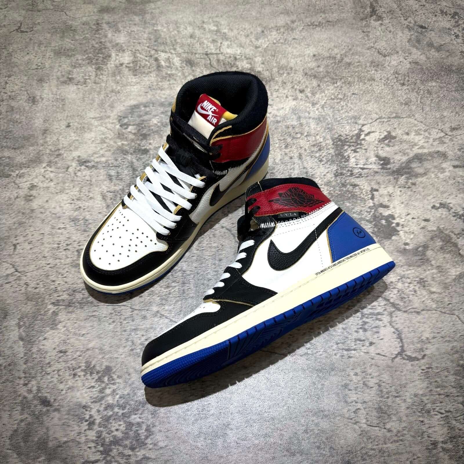 Fragment x Union x Air Jordan 1 High - Black & Varsity Red