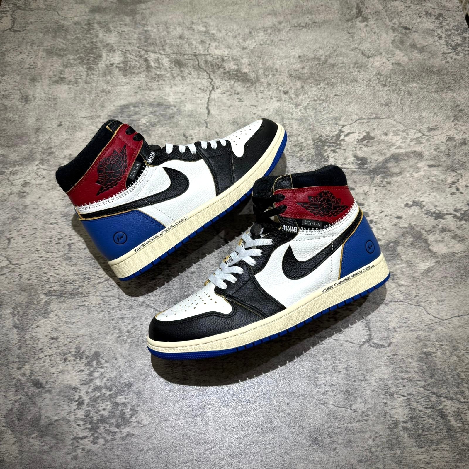 Fragment x Union x Air Jordan 1 High - Black & Varsity Red