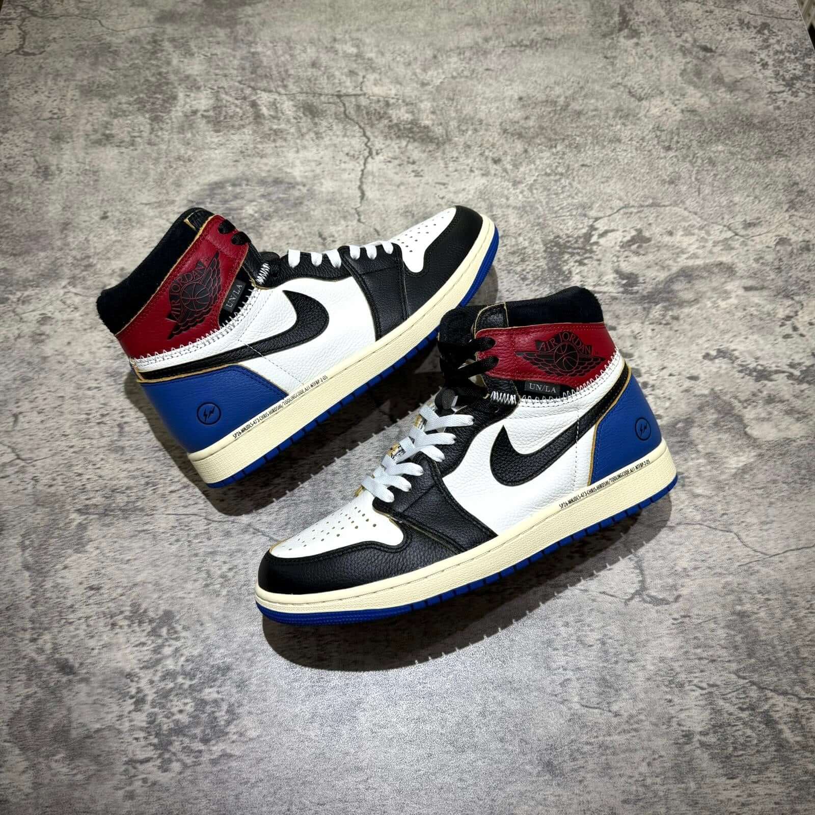 Fragment x Union x Air Jordan 1 High - Black & Varsity Red