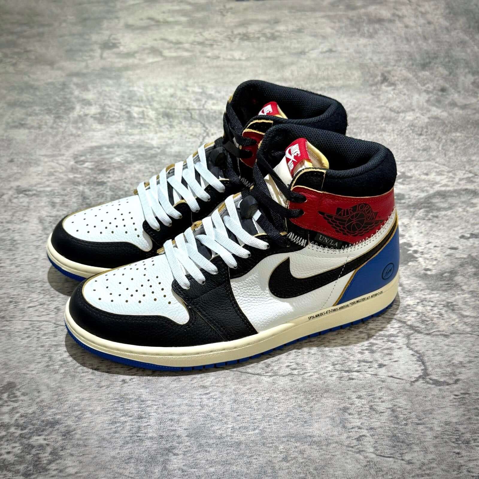 Fragment x Union x Air Jordan 1 High - Black & Varsity Red