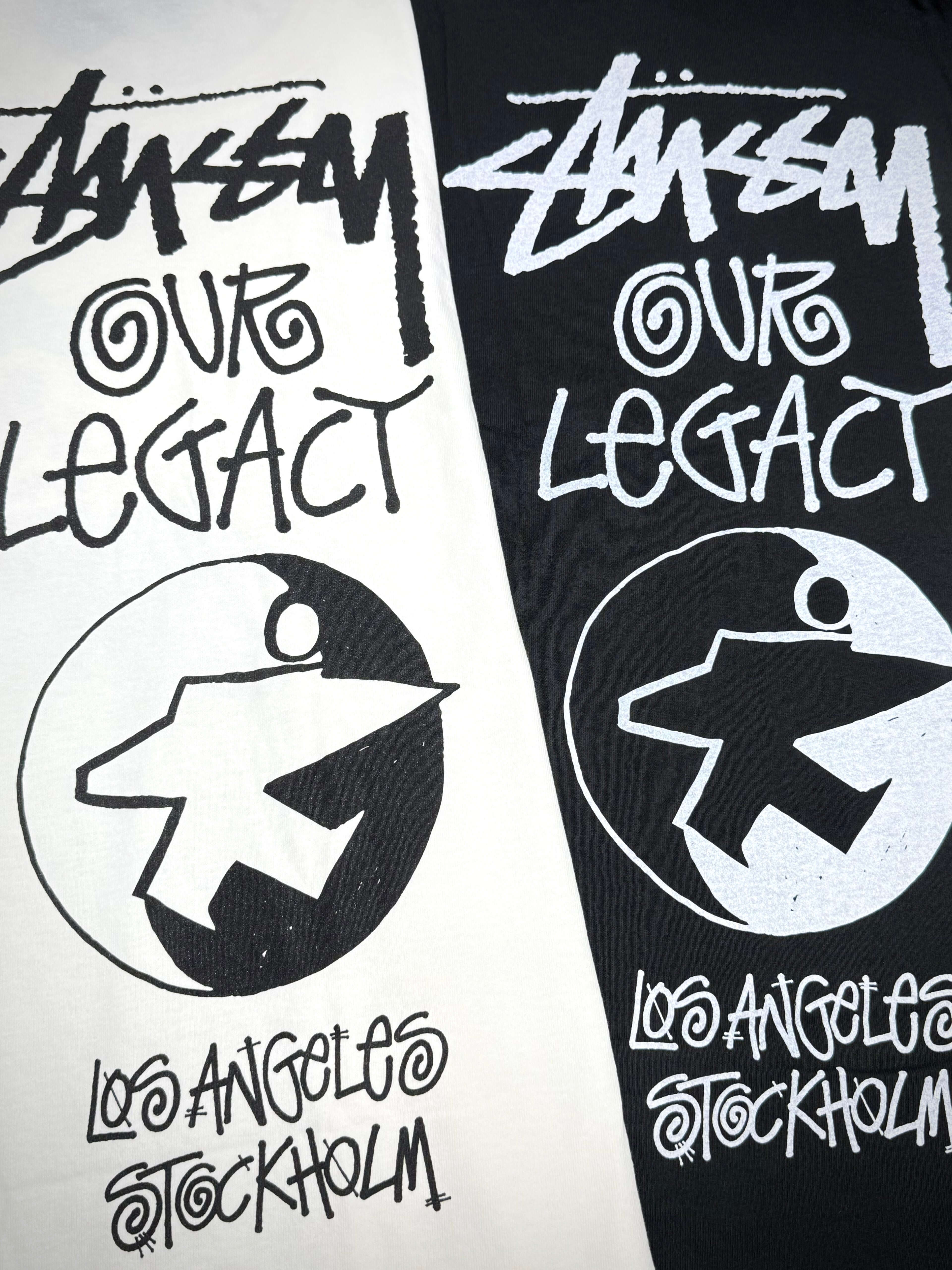 Our Legacy x Stussy Surfman Pigment Dyed Tee - Black