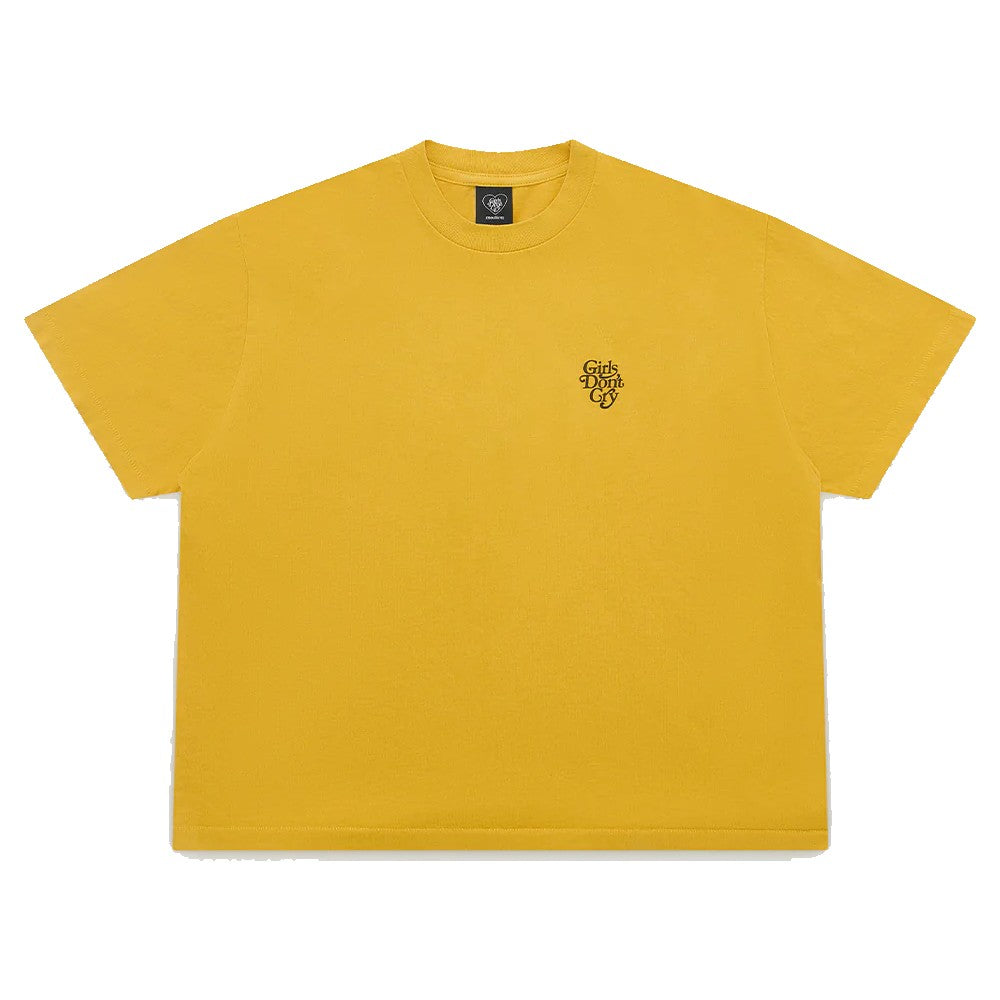 Girls Don't Cry Butterfly T-Shirt - Mustard