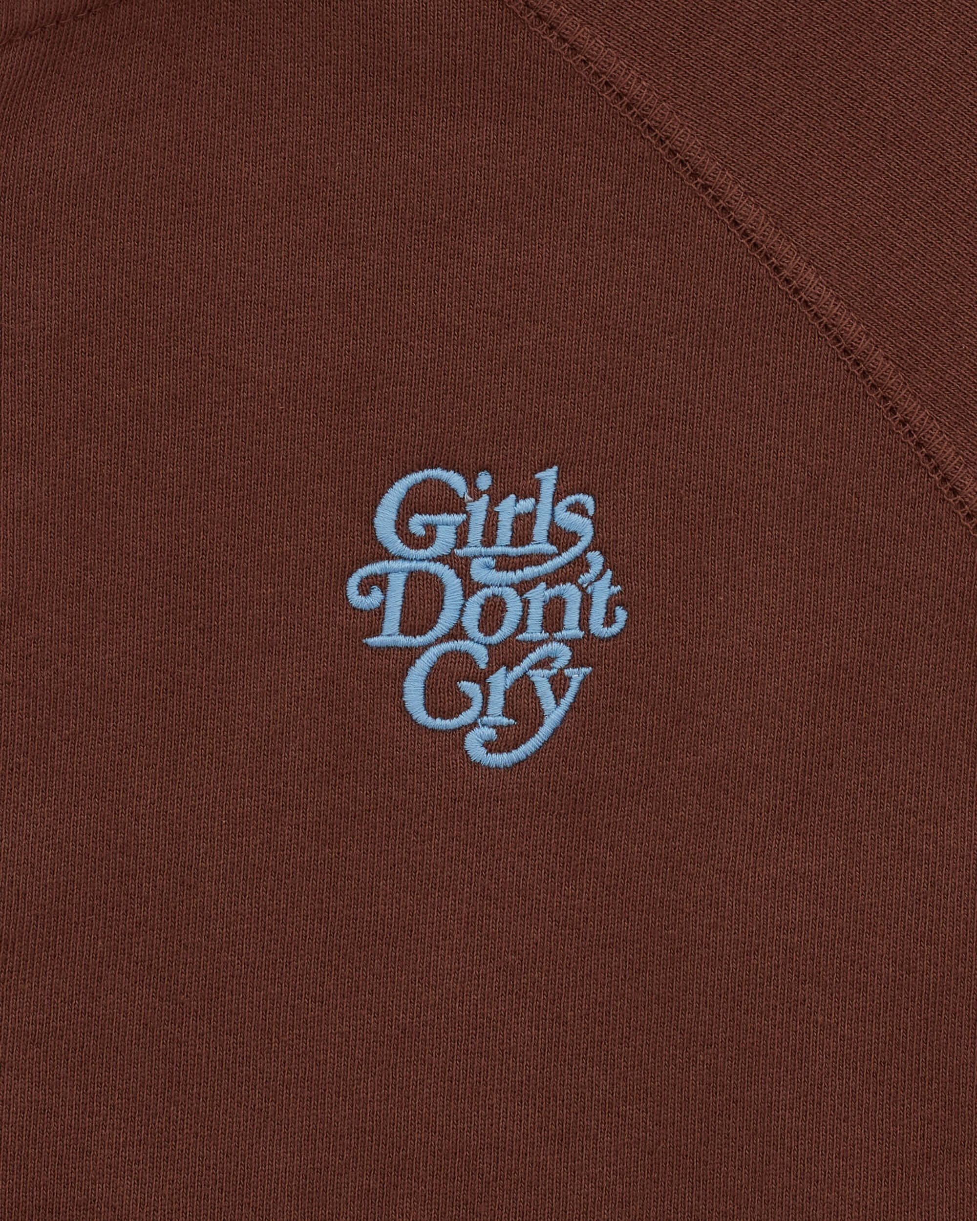 Girls Don't Cry Logo Zip Hoodie - Brown