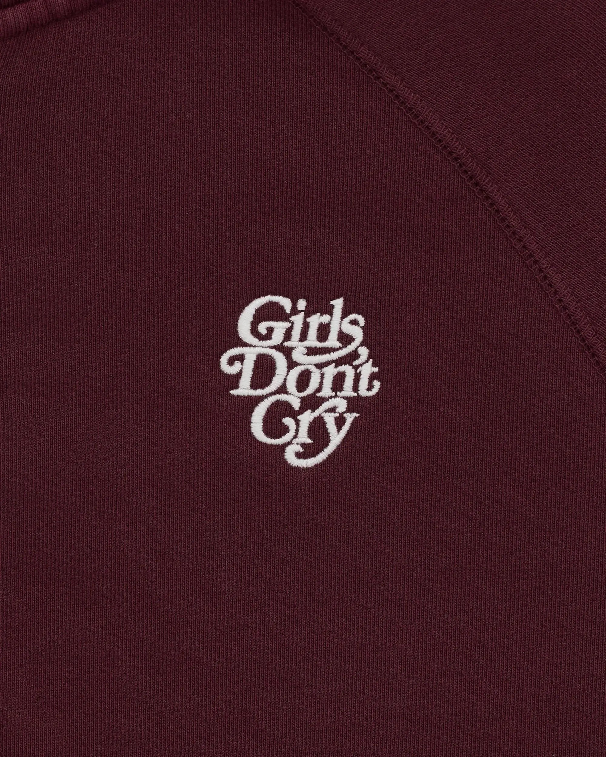 Girls Don't Cry Logo Zip Hoodie - Maroon