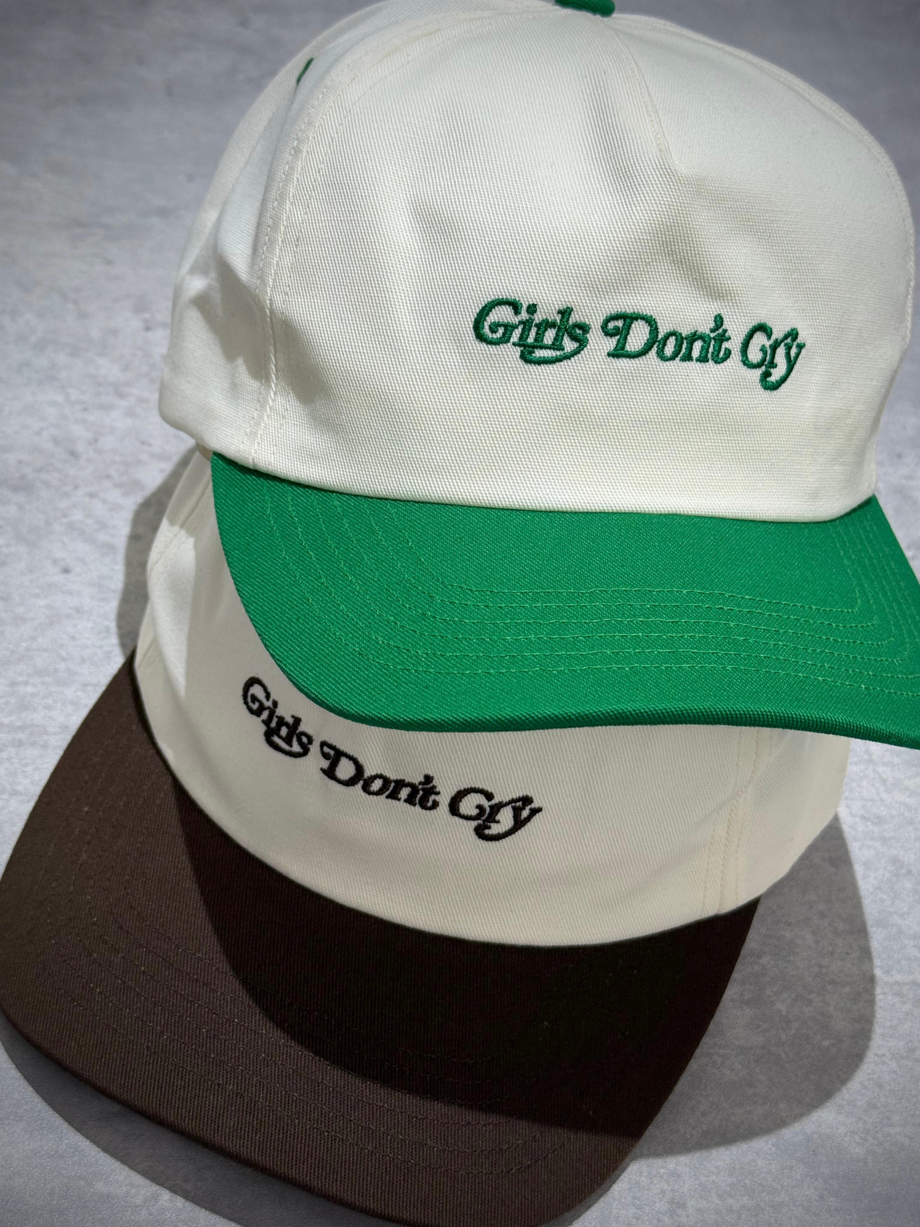 Girls Don't Cry Logo Hat - Ivory / Green