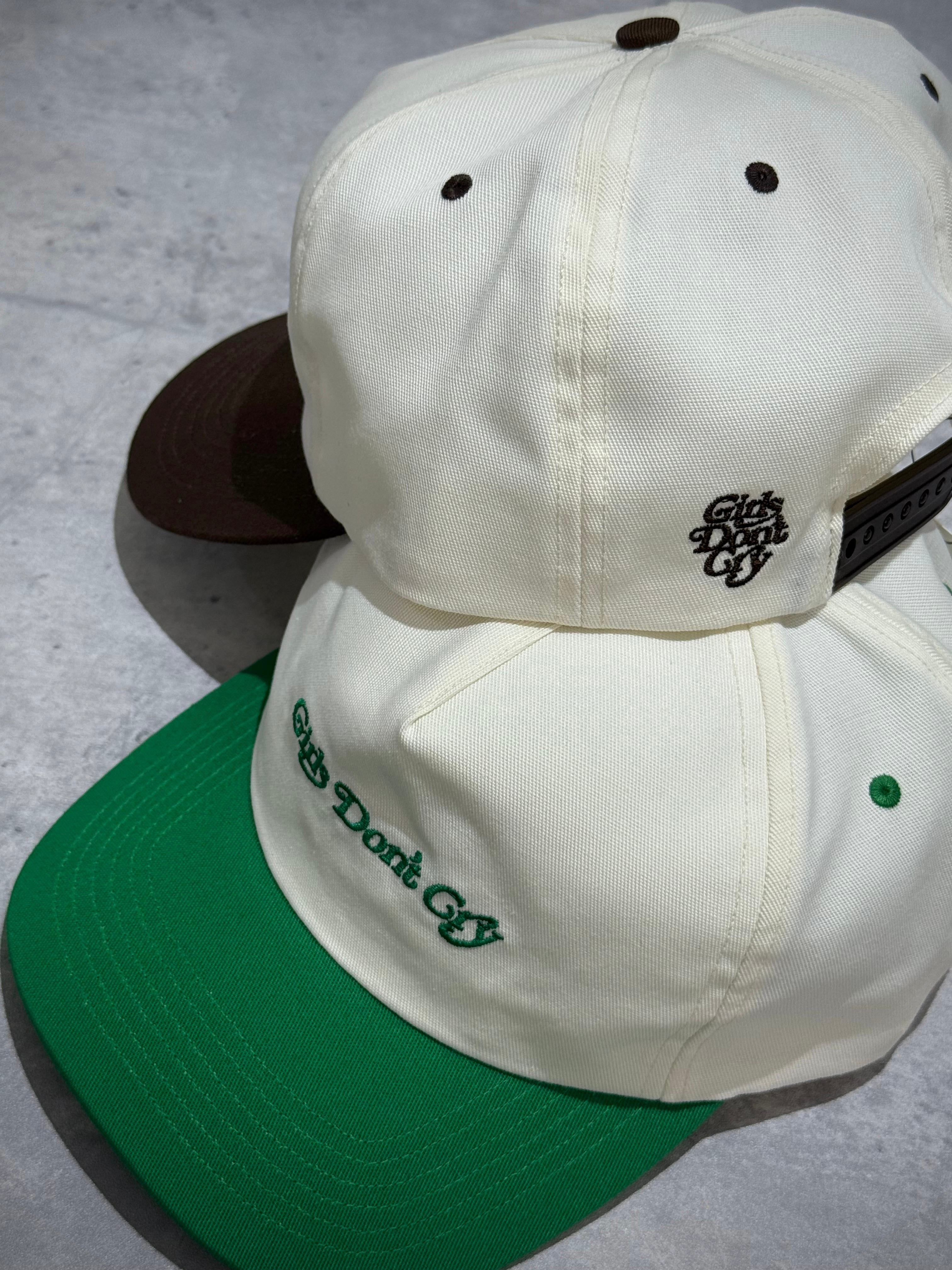 Girls Don't Cry Logo Hat - Ivory / Green