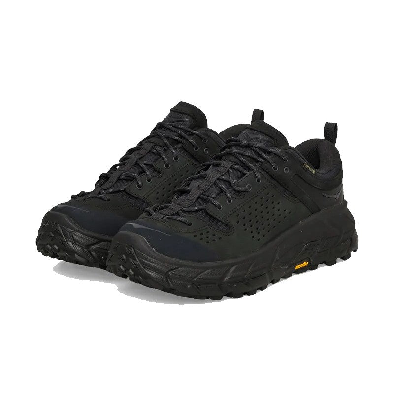 Hoka Tor Ultra Lo Gore-Tex - Black 1130310-BBLC shoes with black upper and durable outsole.