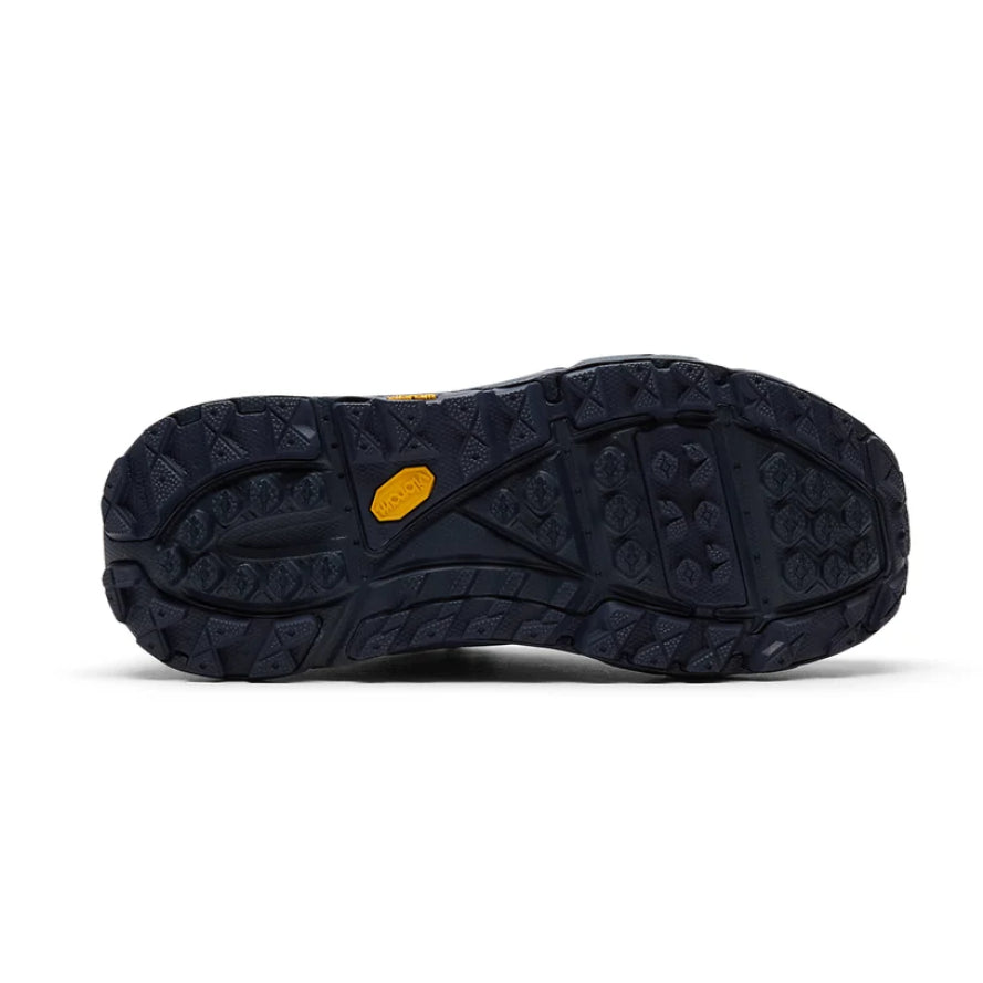 Sole of Hoka Tor Ultra Lo Gore-Tex - Navy 1130310-VYV showcasing grip and traction features.