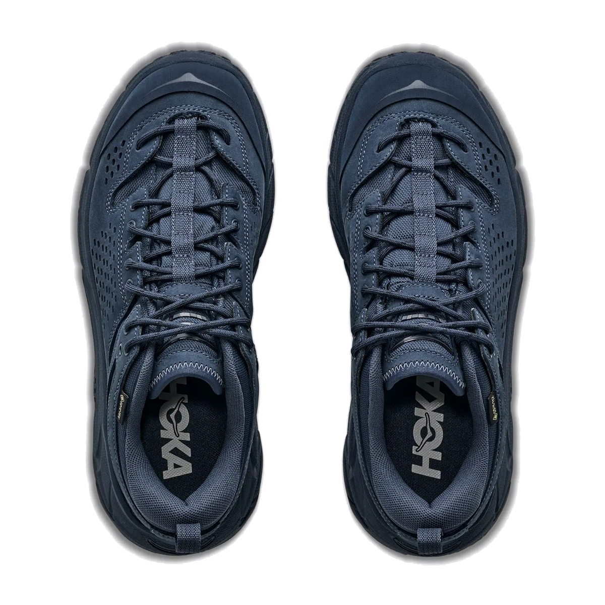 Sole of Hoka Tor Ultra Lo Gore-Tex - Navy 1130310-VYV showcasing grip and traction features.
