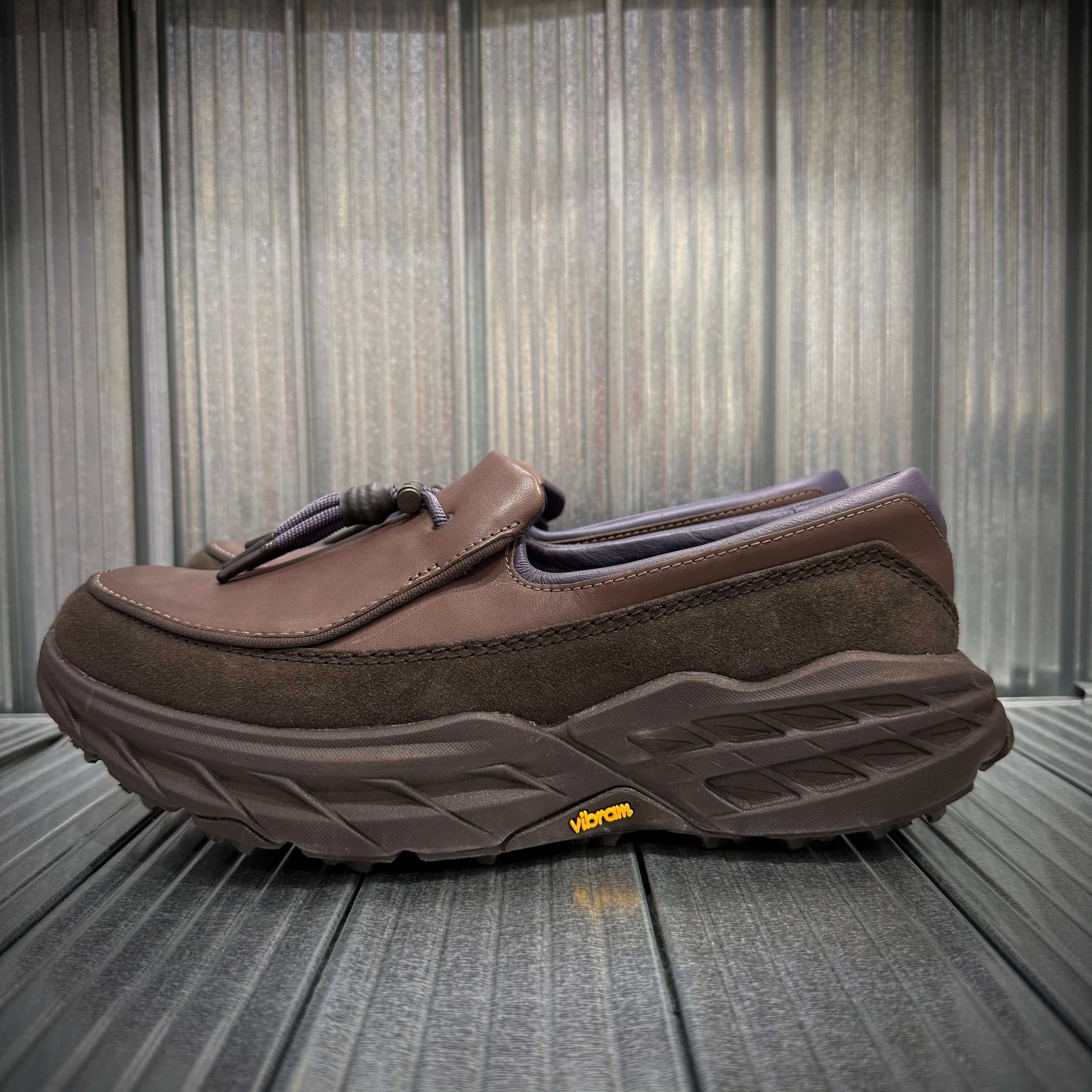 4887木綿半幅帯 手書き龍 黒×チャコール色    帯単品売り Hoka Speed Loafer Walnut 27.5cm 27.5cm Hoka Speed Loafer Walnut