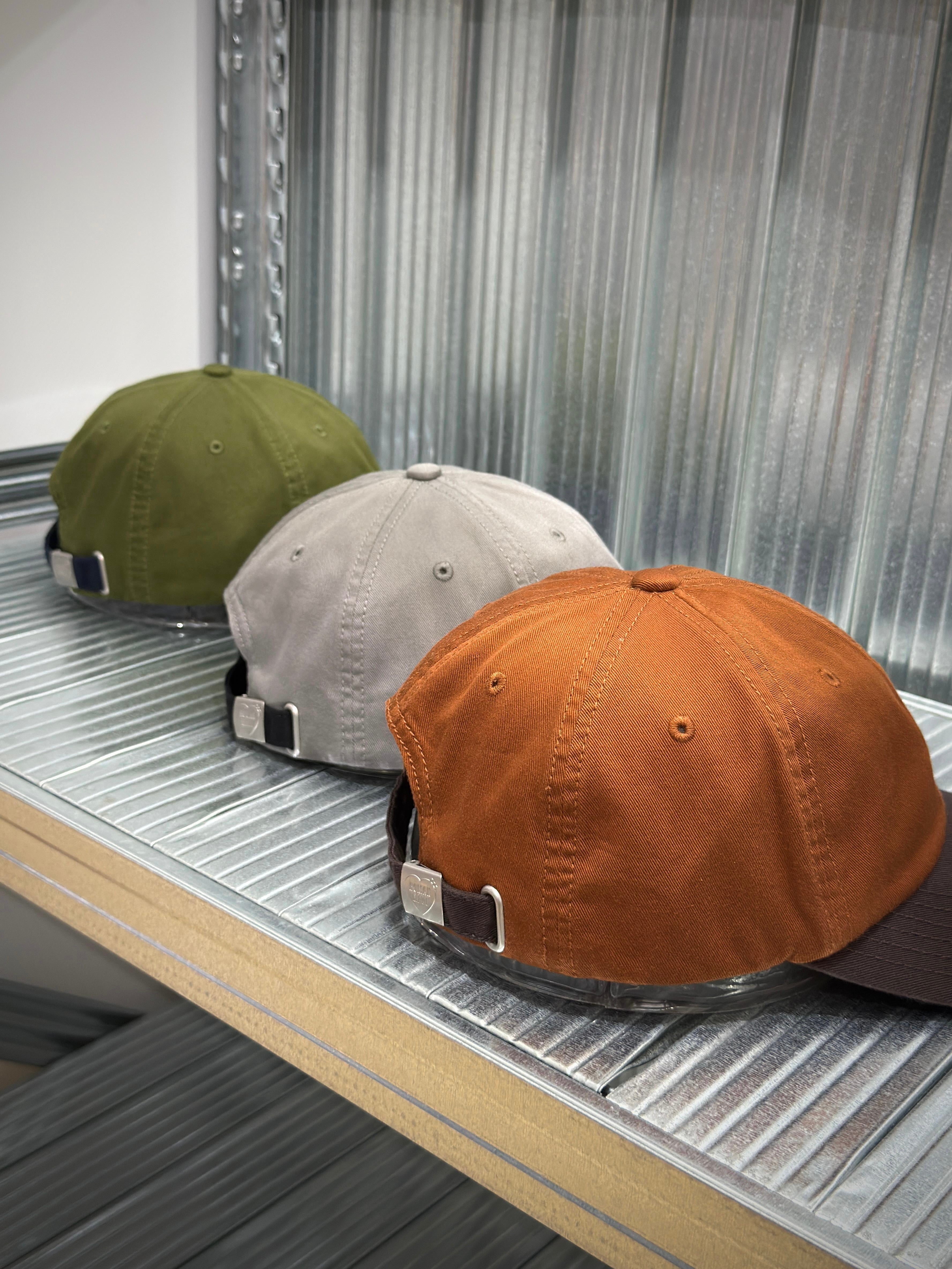 Human Made 6 Panel Twill Cap Grey Brown Green
