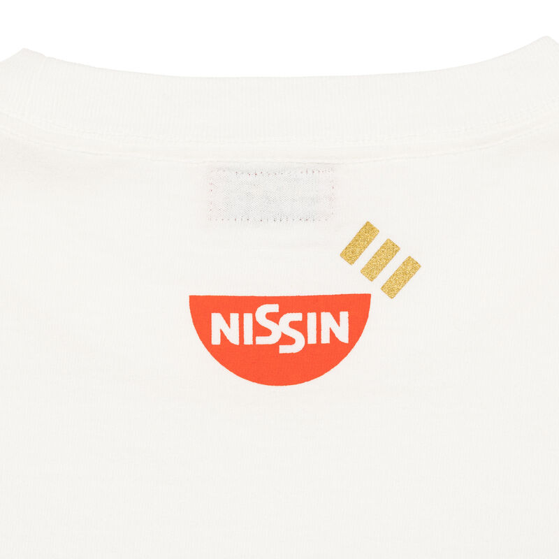 NISSIN logo detail on the back of Human Made Cup Noodle Graphic Tee XX32TE002.