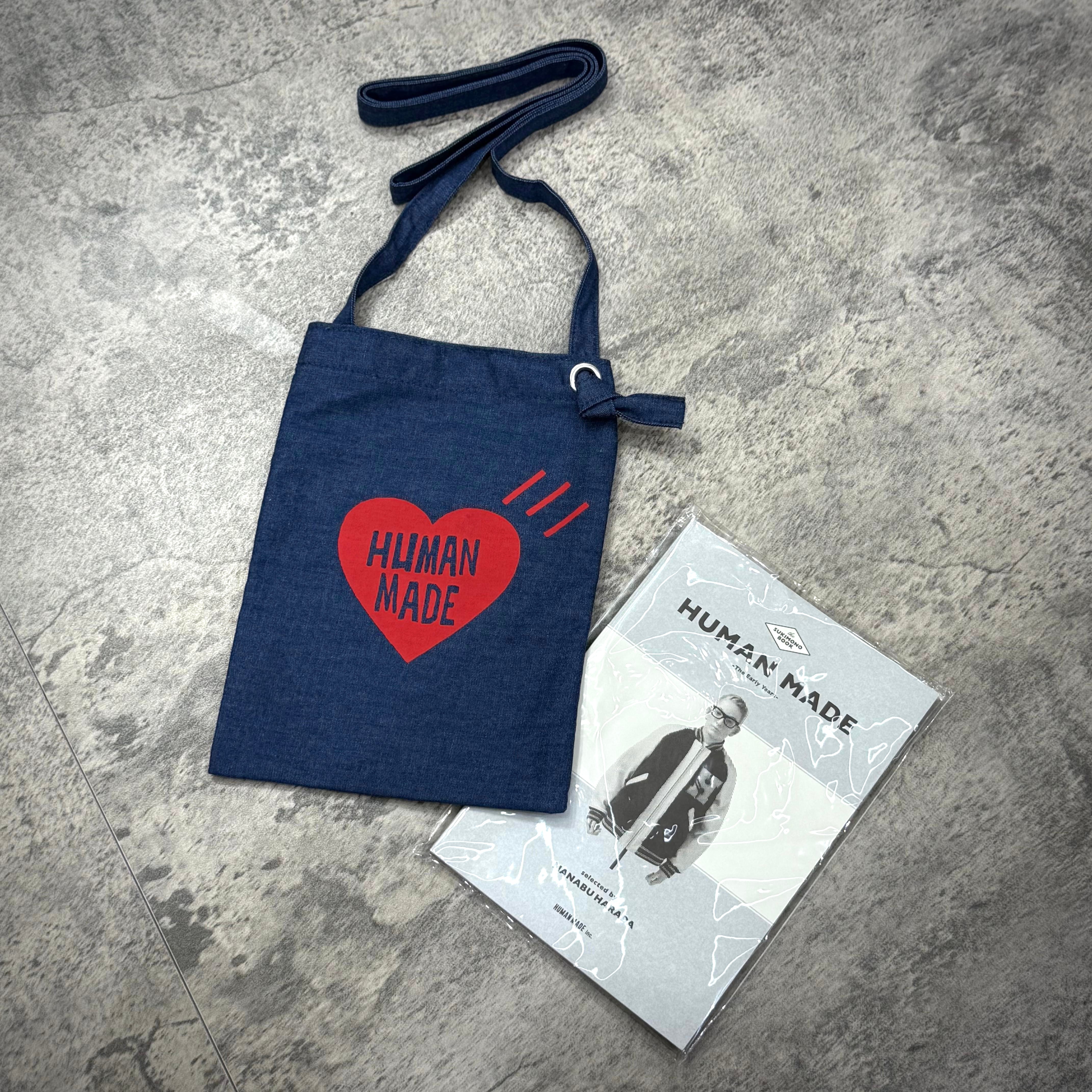 Human Made “The Early Years” Light Weigh Denim Shoulder Bag with Sukimono Book 心款 / 熊款