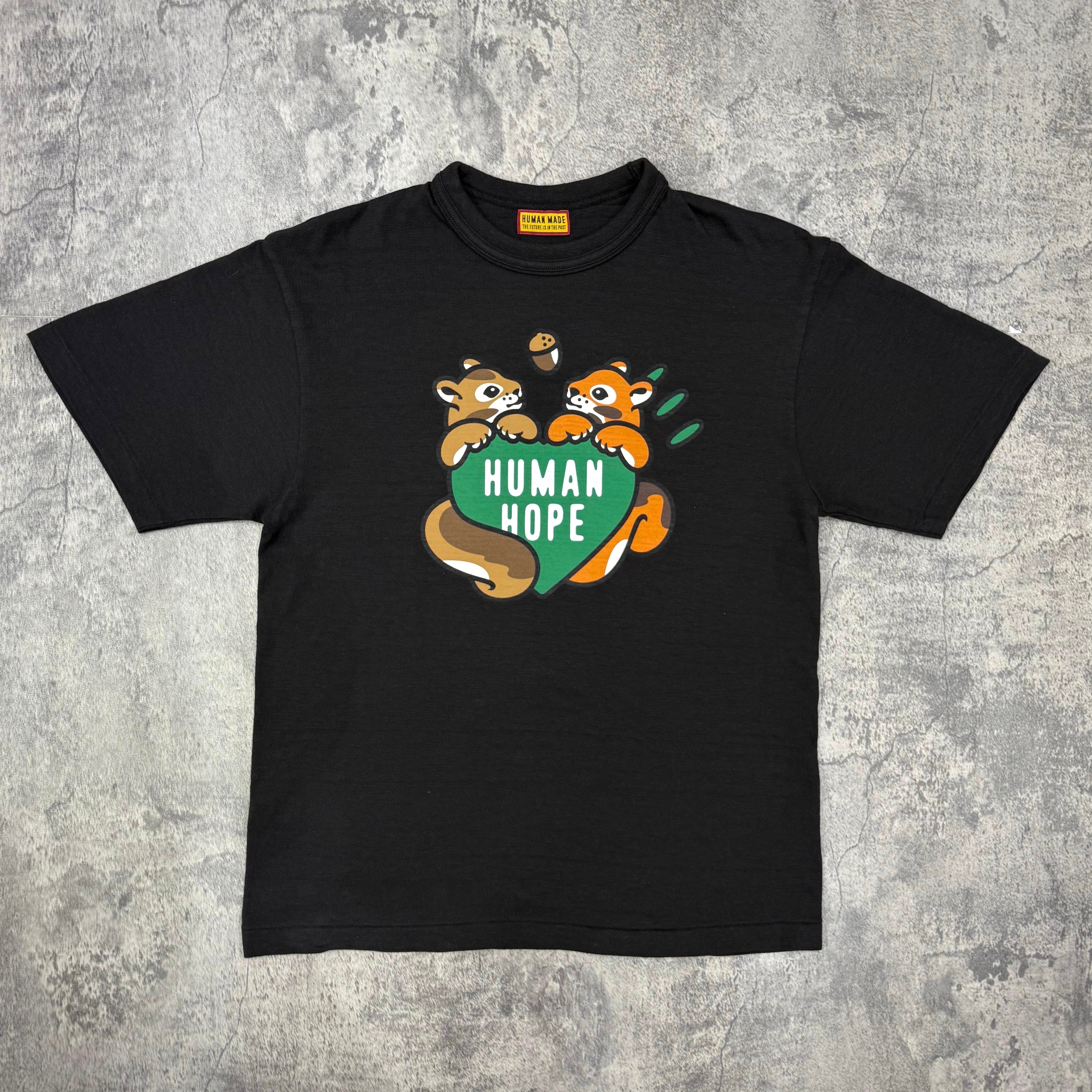 "Human Made x j-hope of BTS" Human Hope Graphic Tee BLACK FRONT