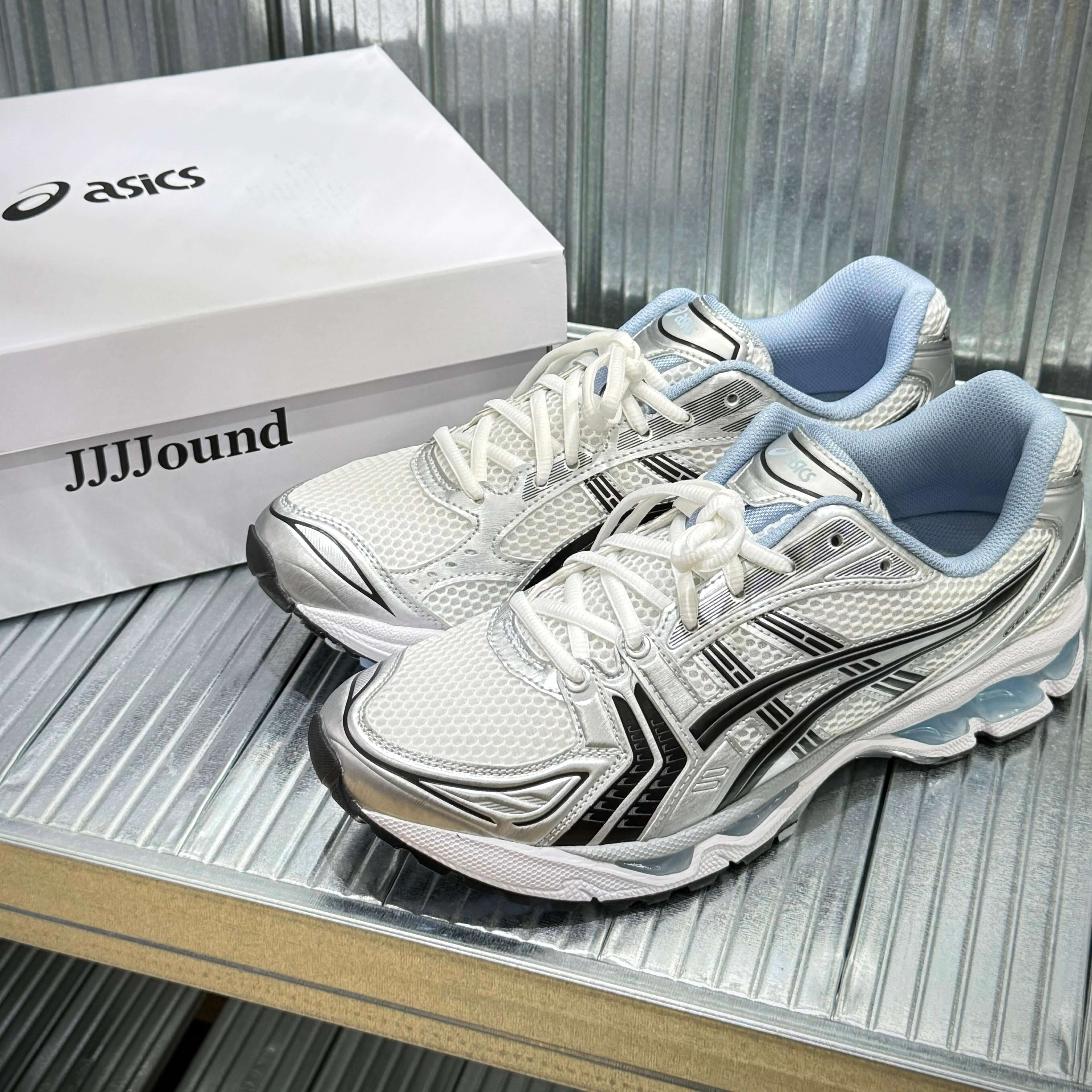 JJJJound x ASICS Gel-Kayano 14 - White / Blue 1203A961-101