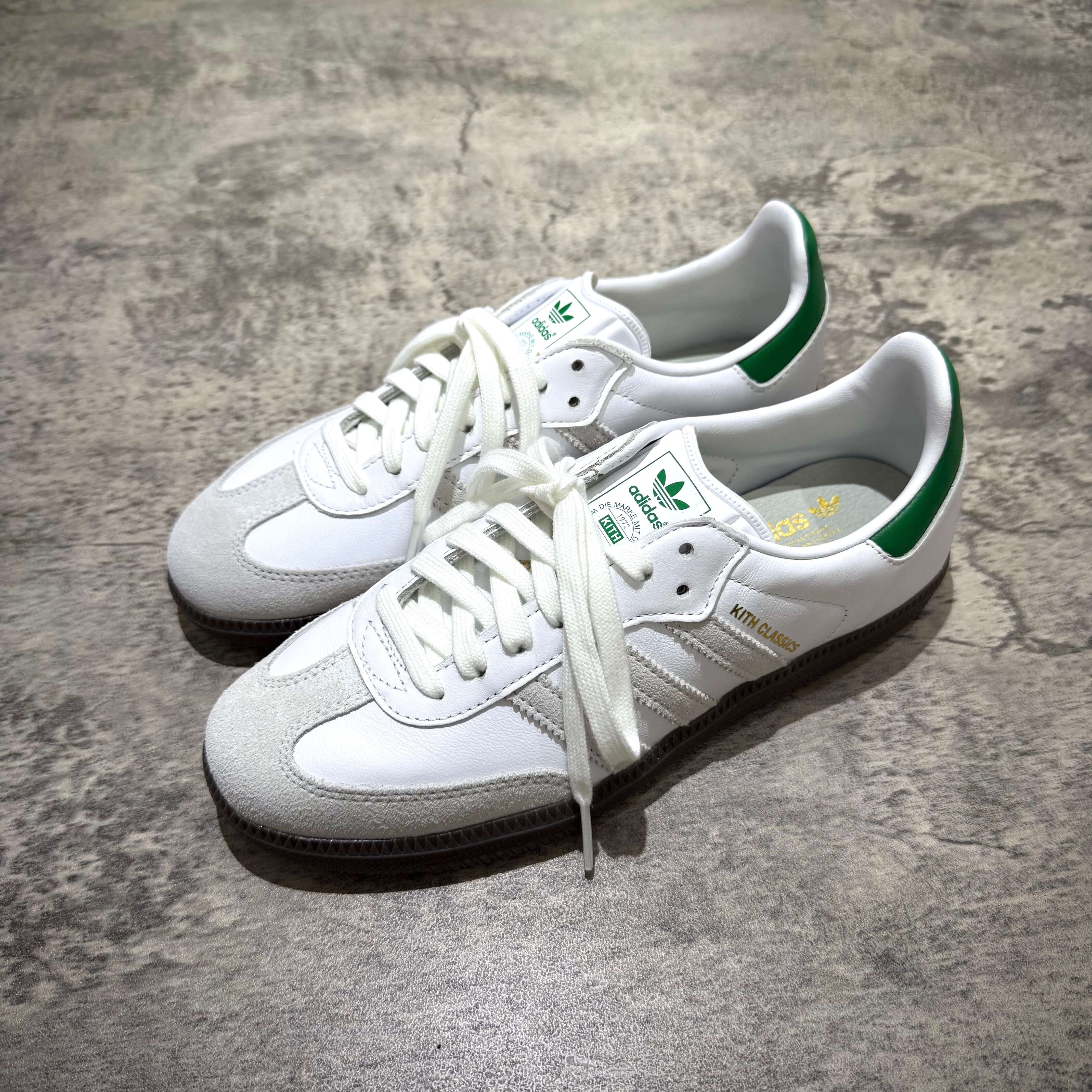 Kith Classic x Adidas - Original Samba OG White/Green