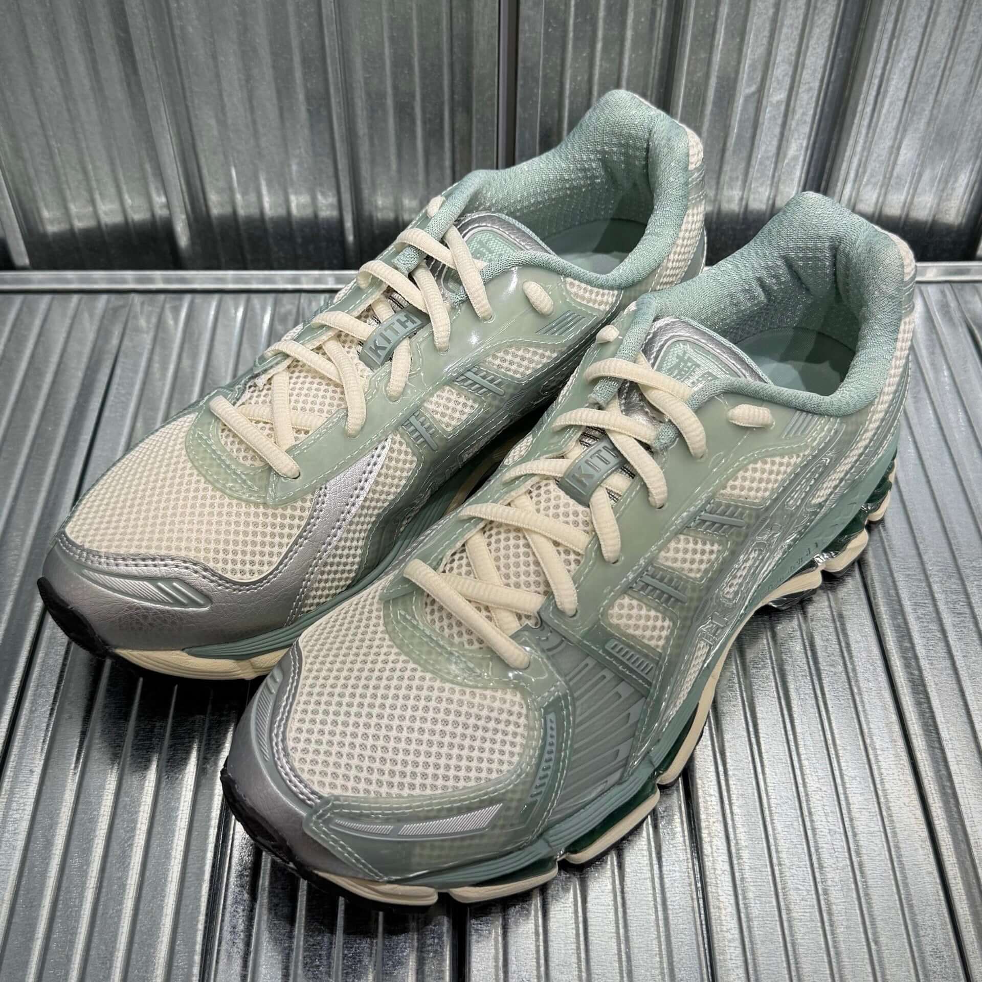 Kith by Ronnie Fieg x Asics Gel Kayano 12.1 - Cream Sage Sku: 1203A675-100