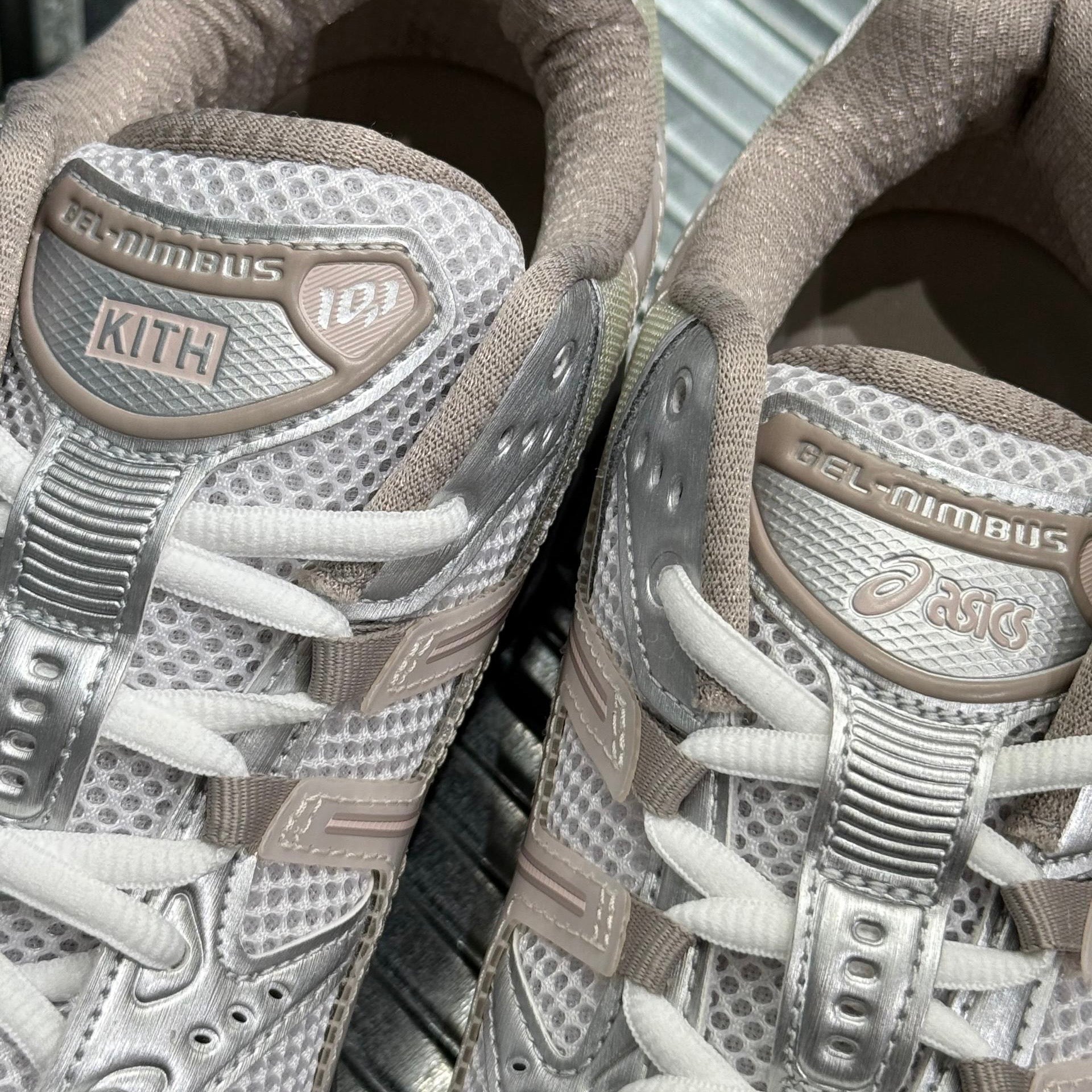 Kith by Ronnie Fieg x Asics Gel Nimbus 10.1 - White Morganite Sku: 1203A723-100