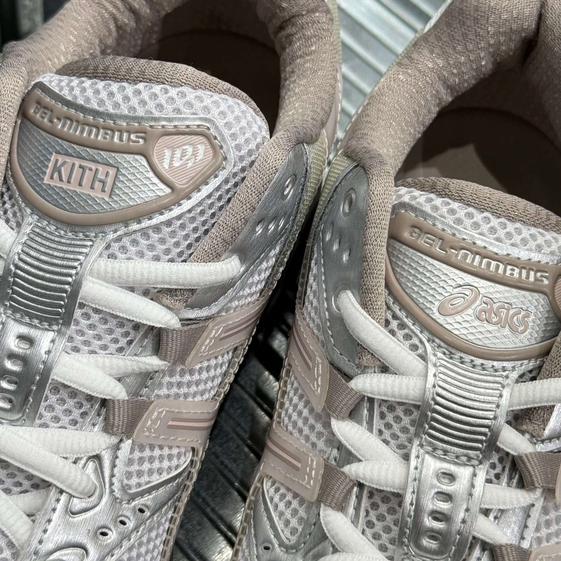 Kith by Ronnie Fieg x Asics Gel Nimbus 10.1 - White Morganite Sku: 1203A723-100