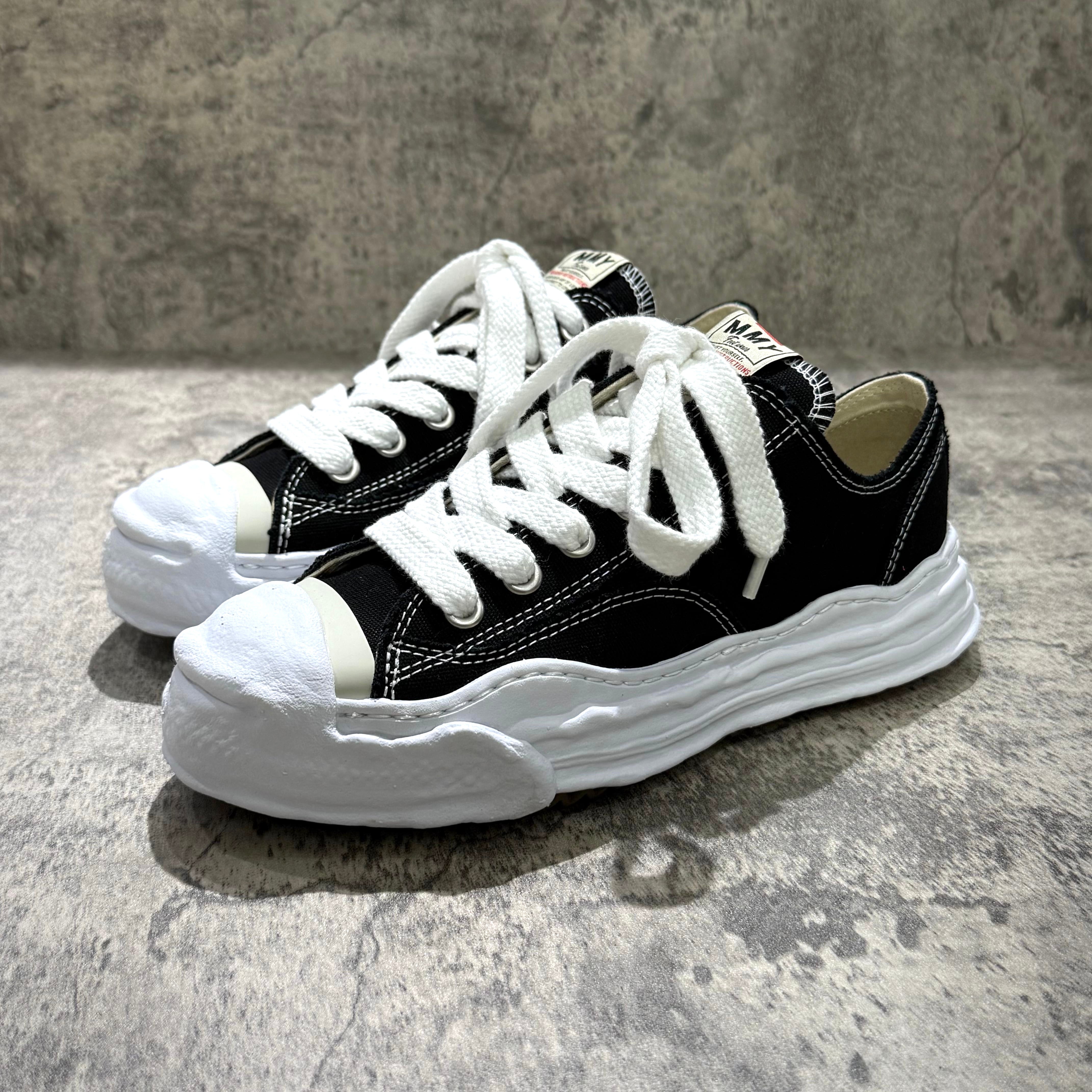 靴 Maison MIHARA YASUHIRO hank 43 mmy MMY HANK OG Canvas - Black | Stylish Oversized Sneakers