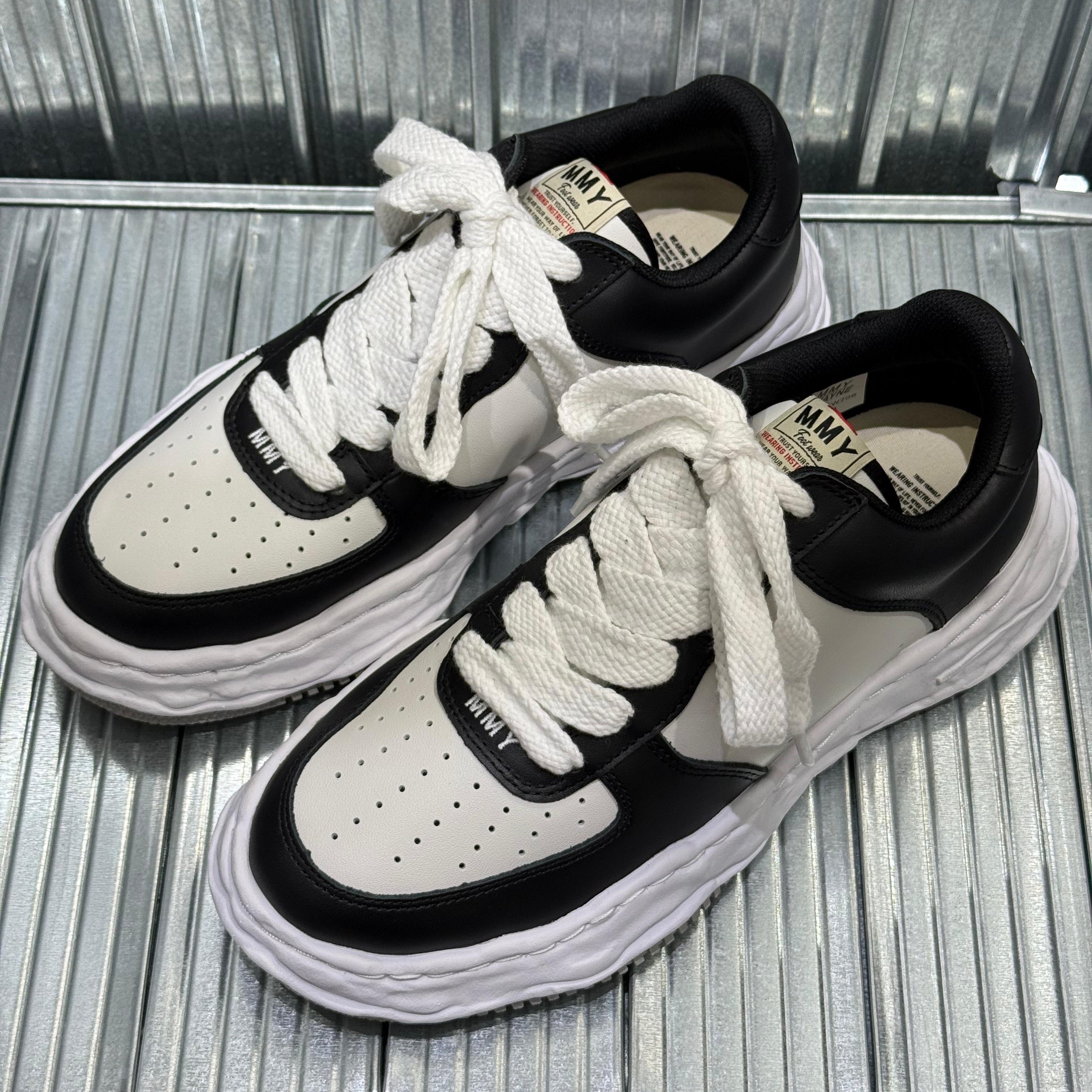 Maison Mihara Yasuhiro MMY WAYNE OG Leather - Black/White A08FW706