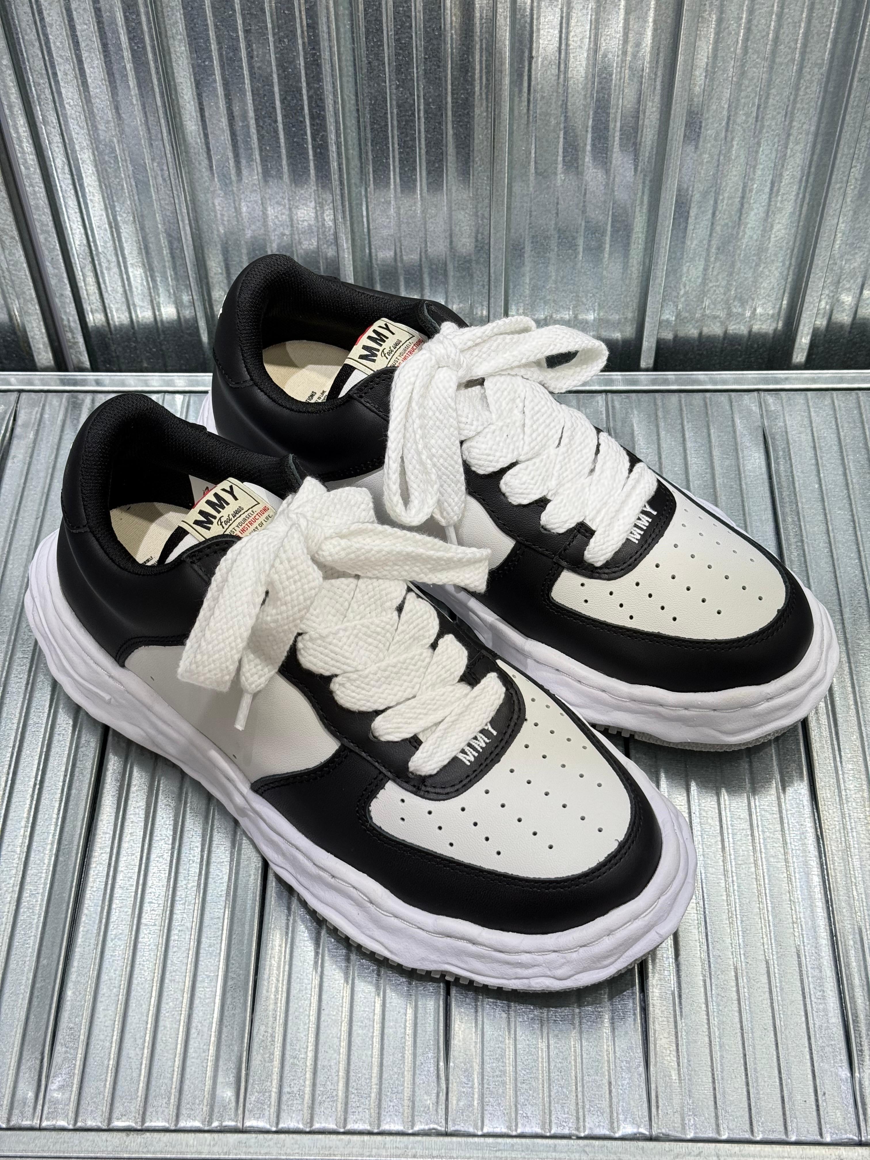 Maison Mihara Yasuhiro MMY WAYNE OG Leather - Black/White A08FW706