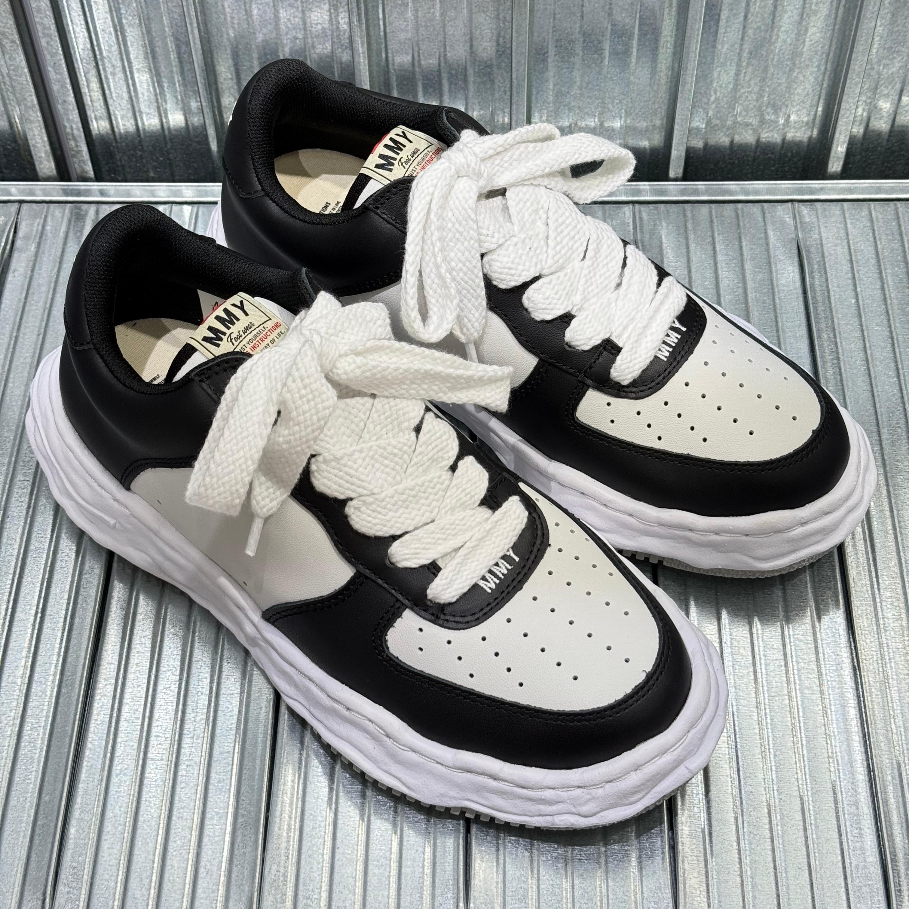 Maison Mihara Yasuhiro MMY WAYNE OG Leather - Black/White A08FW706