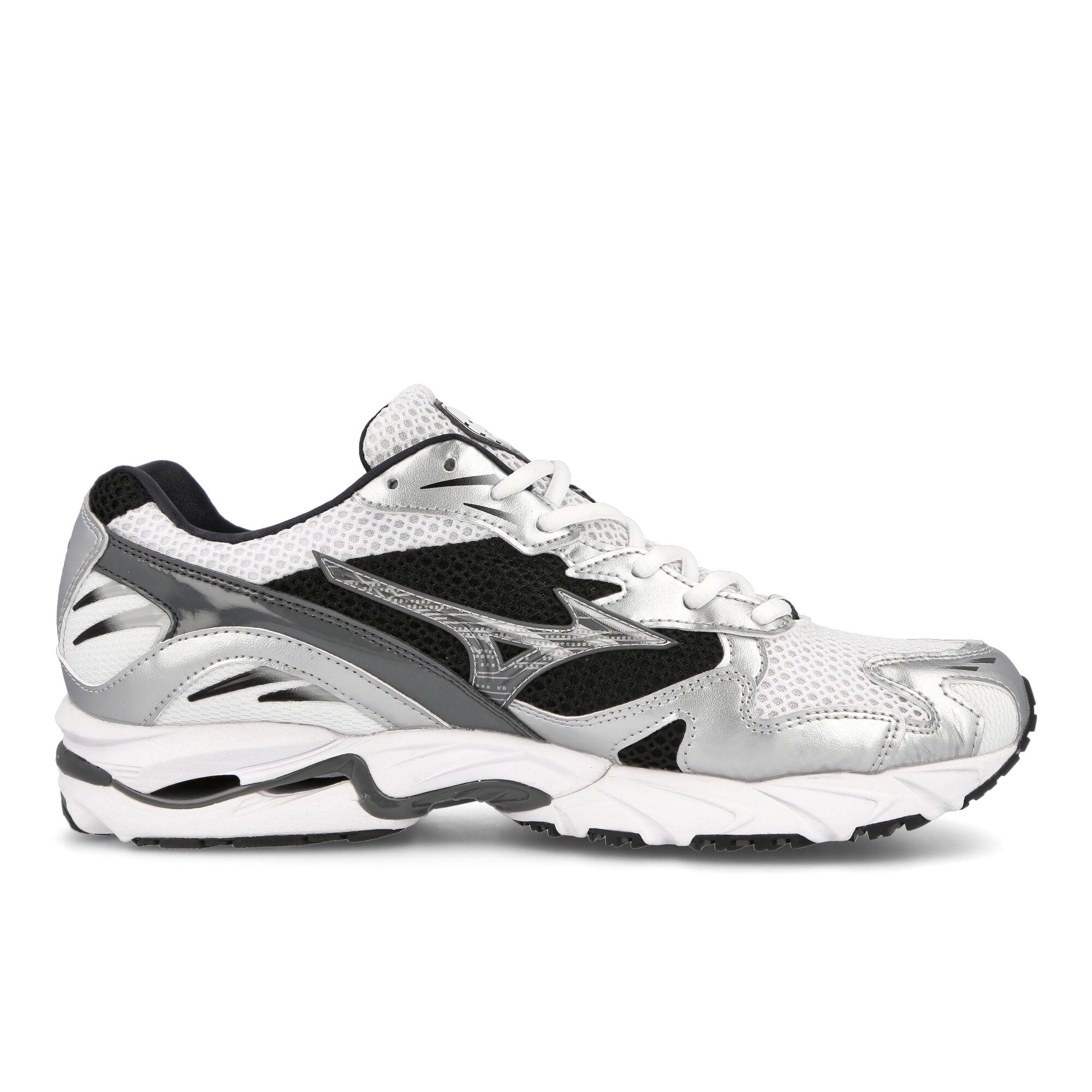 Mizuno Wave Rider 10 - White Silver Black