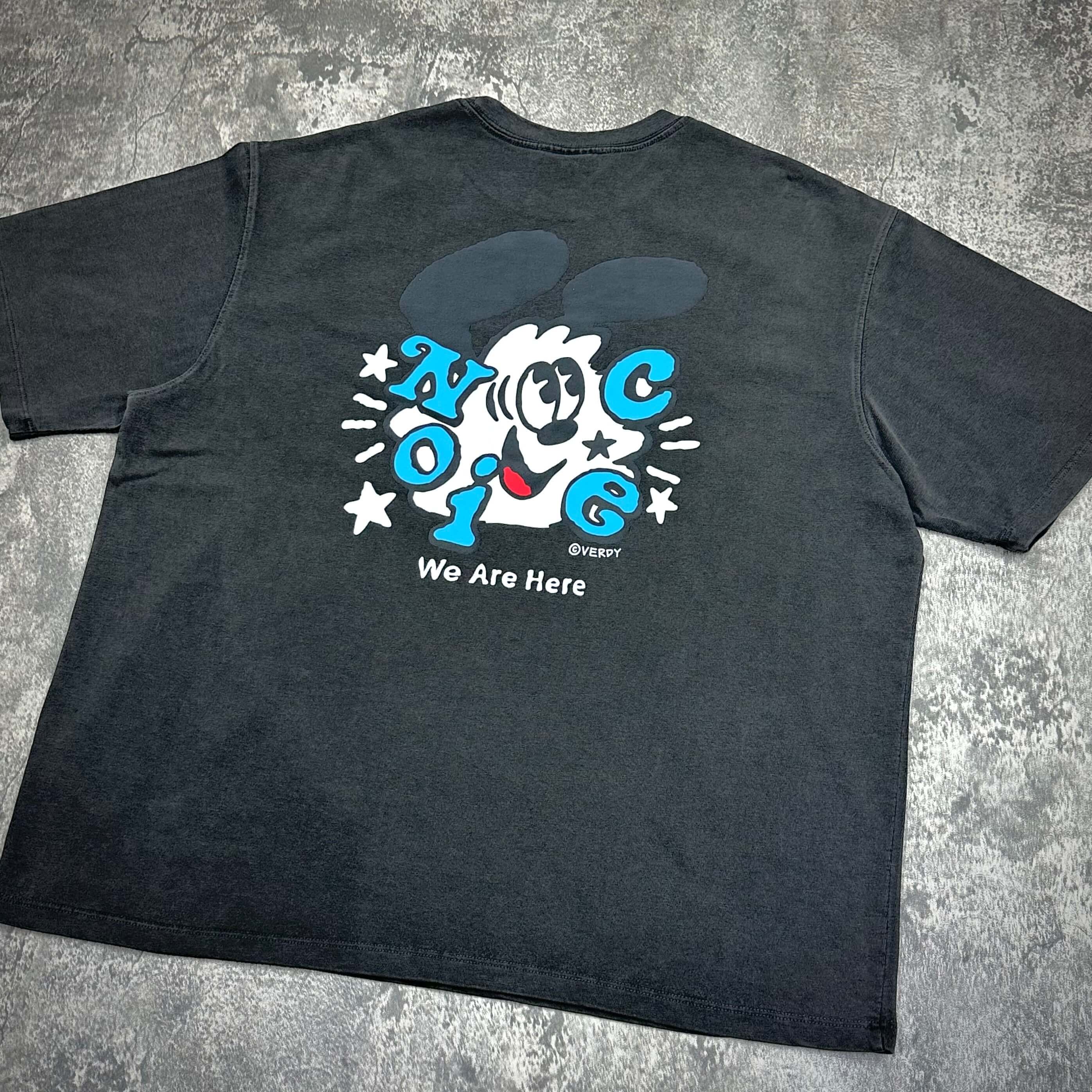 NOICE x Verdy Vick T-Shirt charcoal logo